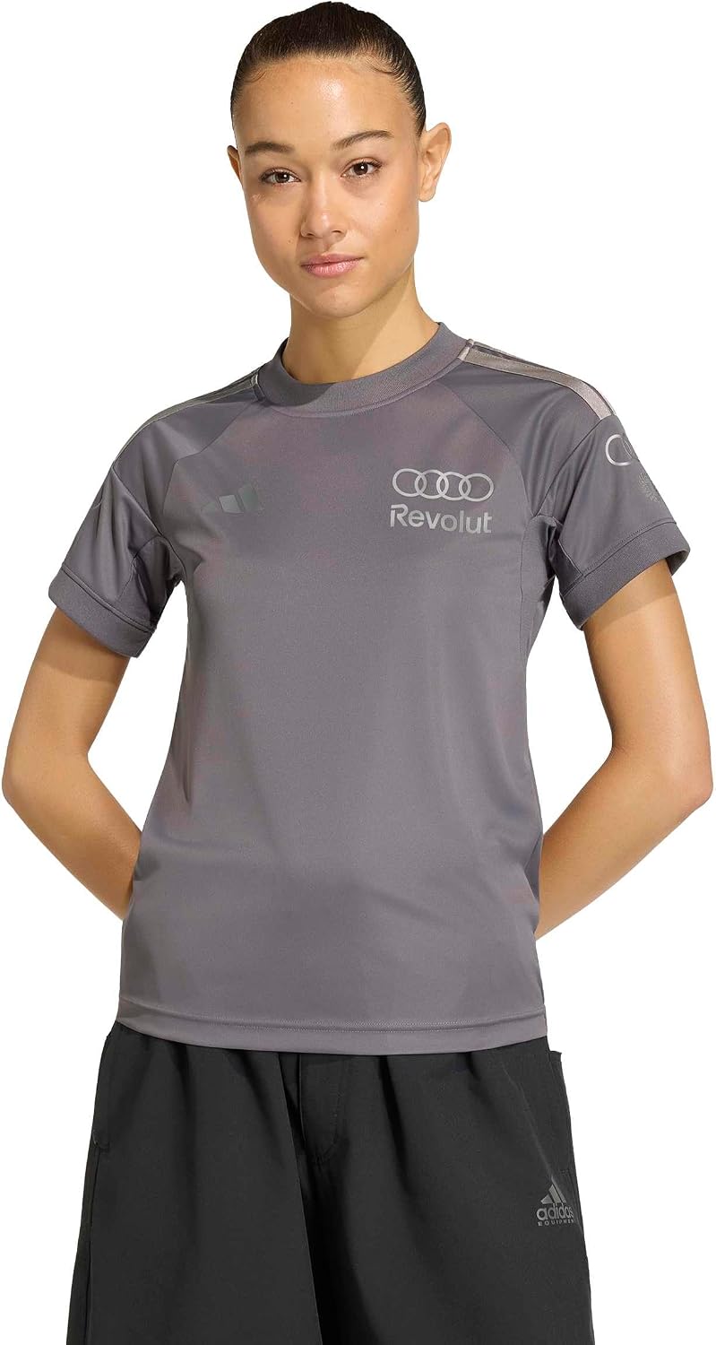 Detalle de adidas Women’s Maillot de Pilote à Manches Courtes – Réplique Équipe Audi REVOLUT F1