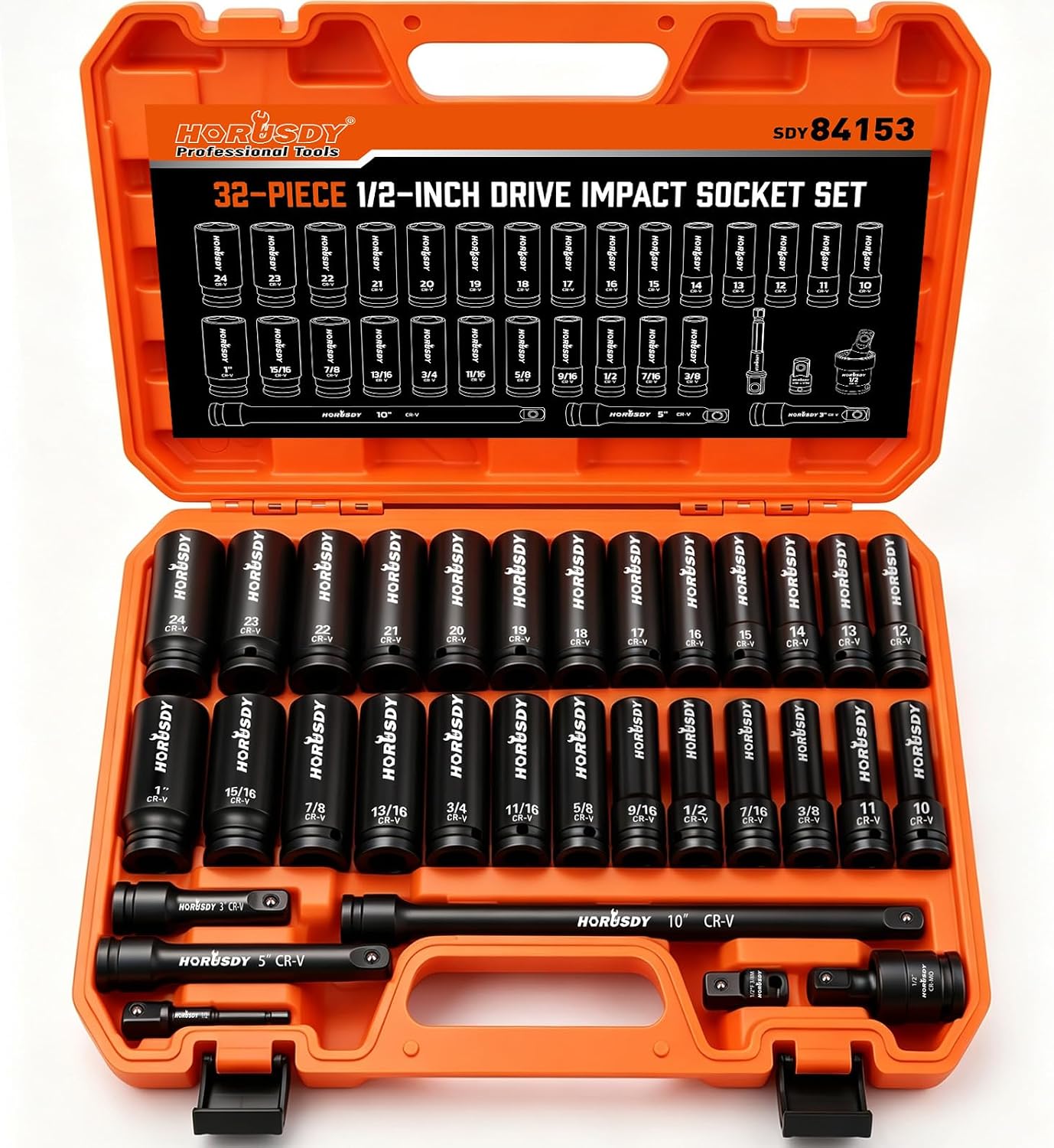 Detalle de Impact Socket Set, 1/2-Inch Drive