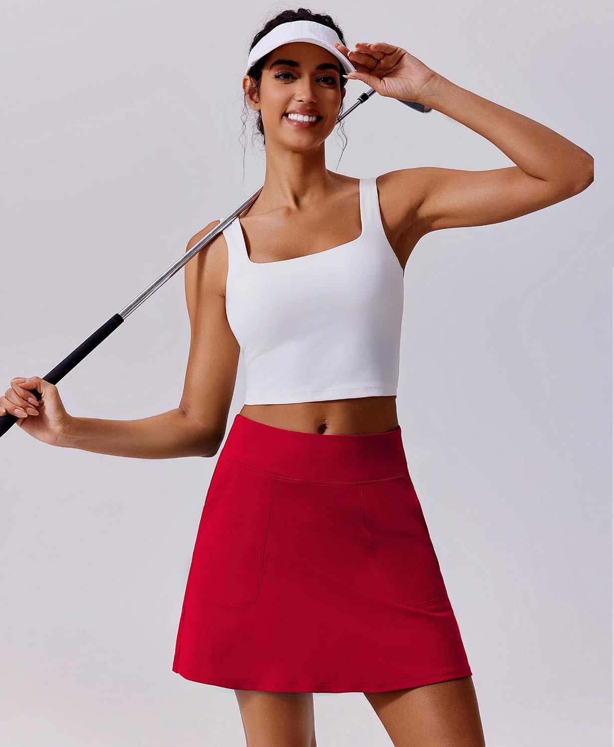 Thumbnail 2 de PINSPARK 17" Golf Skorts for Women: High Waist, UPF 50+ Athletic Skort with 4 Pockets