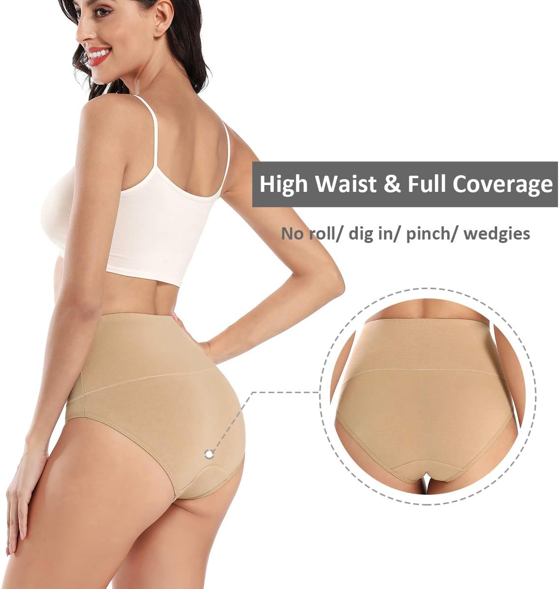 Thumbnail 3 de wirarpa Bauchweg Unterwäsche Damen – Bauchweg Unterhosen im 4er Pack aus Baumwolle