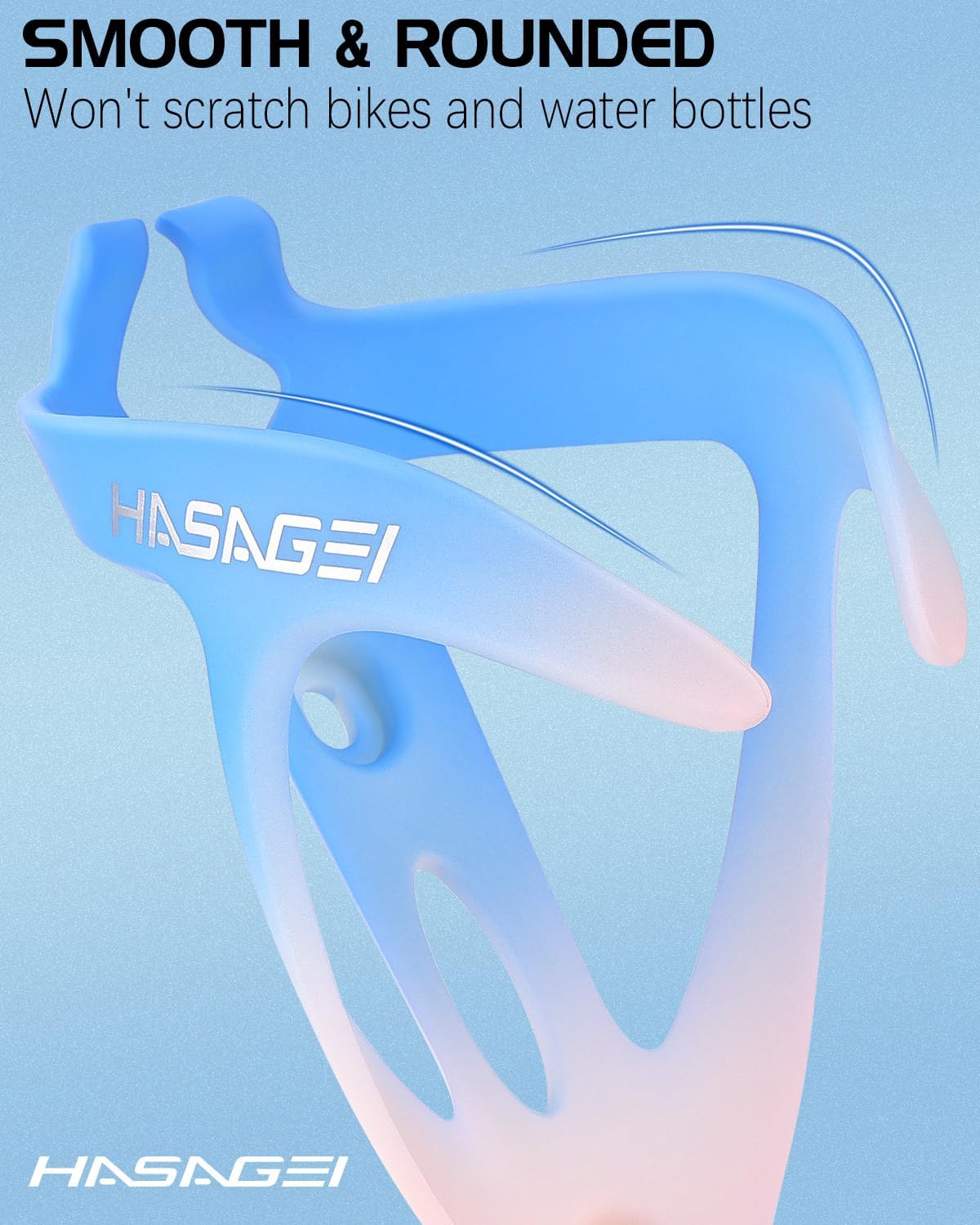 Thumbnail 2 de HASAGEI Bike Water Bottle Holder (Non-Slip Universal Bottle Cage) – Lightweight ABS Mounting Bracket