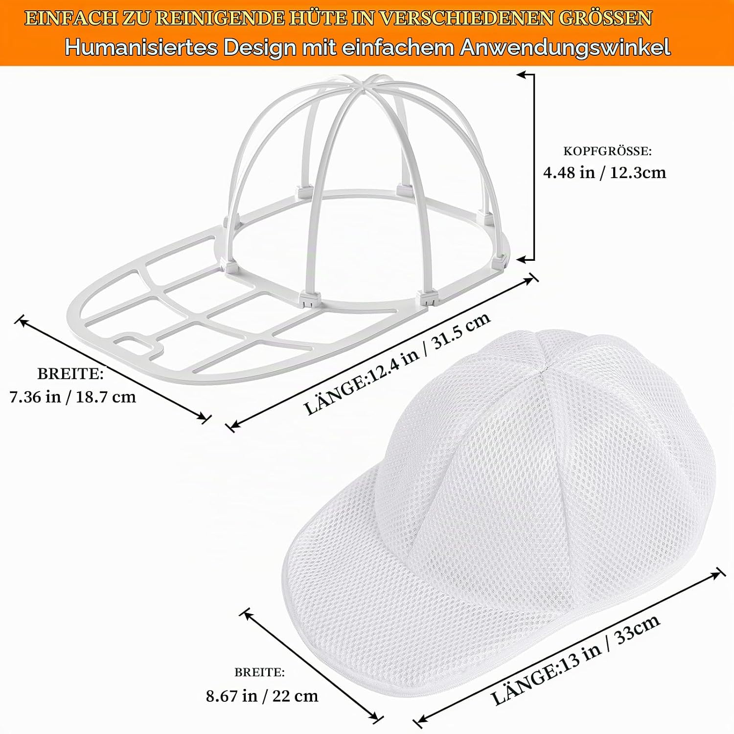 Detalle de Fododo Cap Washer: Cap Waschmaschinen Form, Baseballkappen-Waschgestell