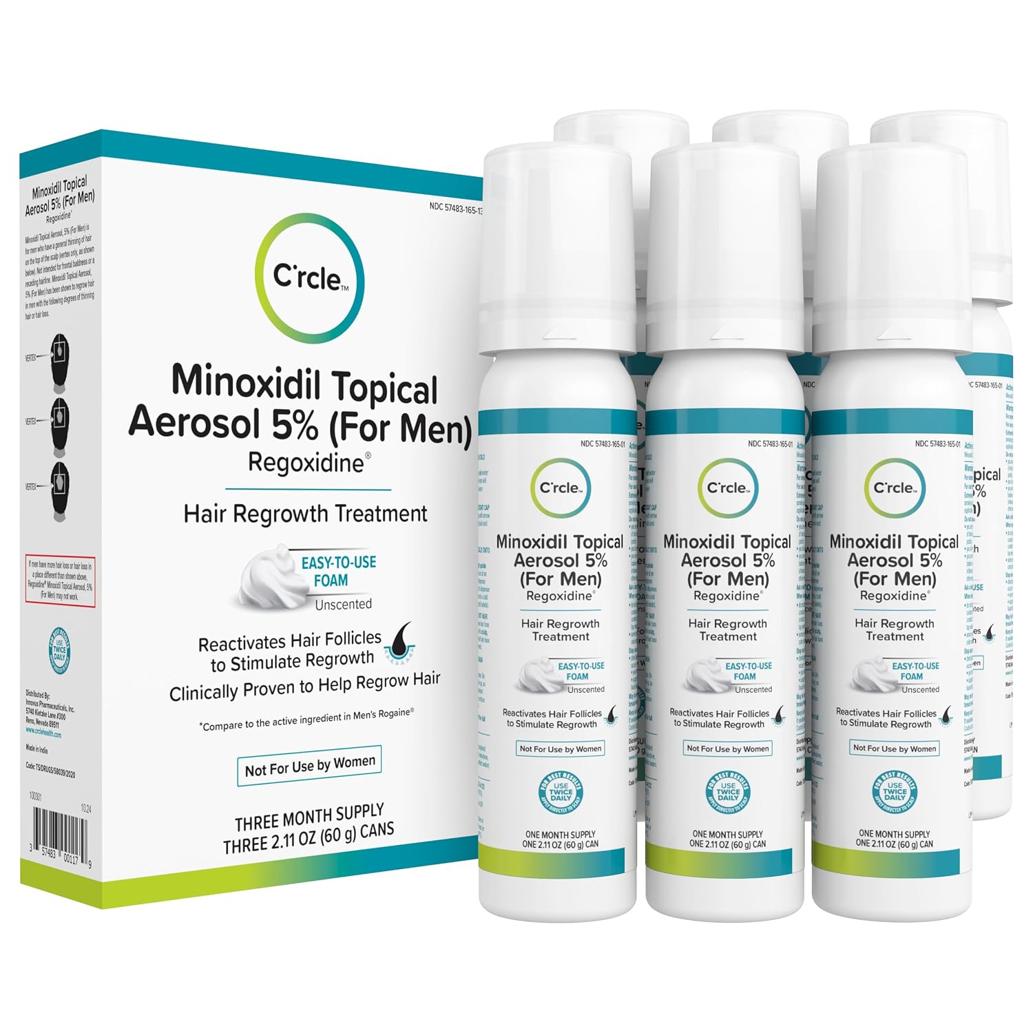 Thumbnail 1 de C'rcle Minoxidil Foam 5%