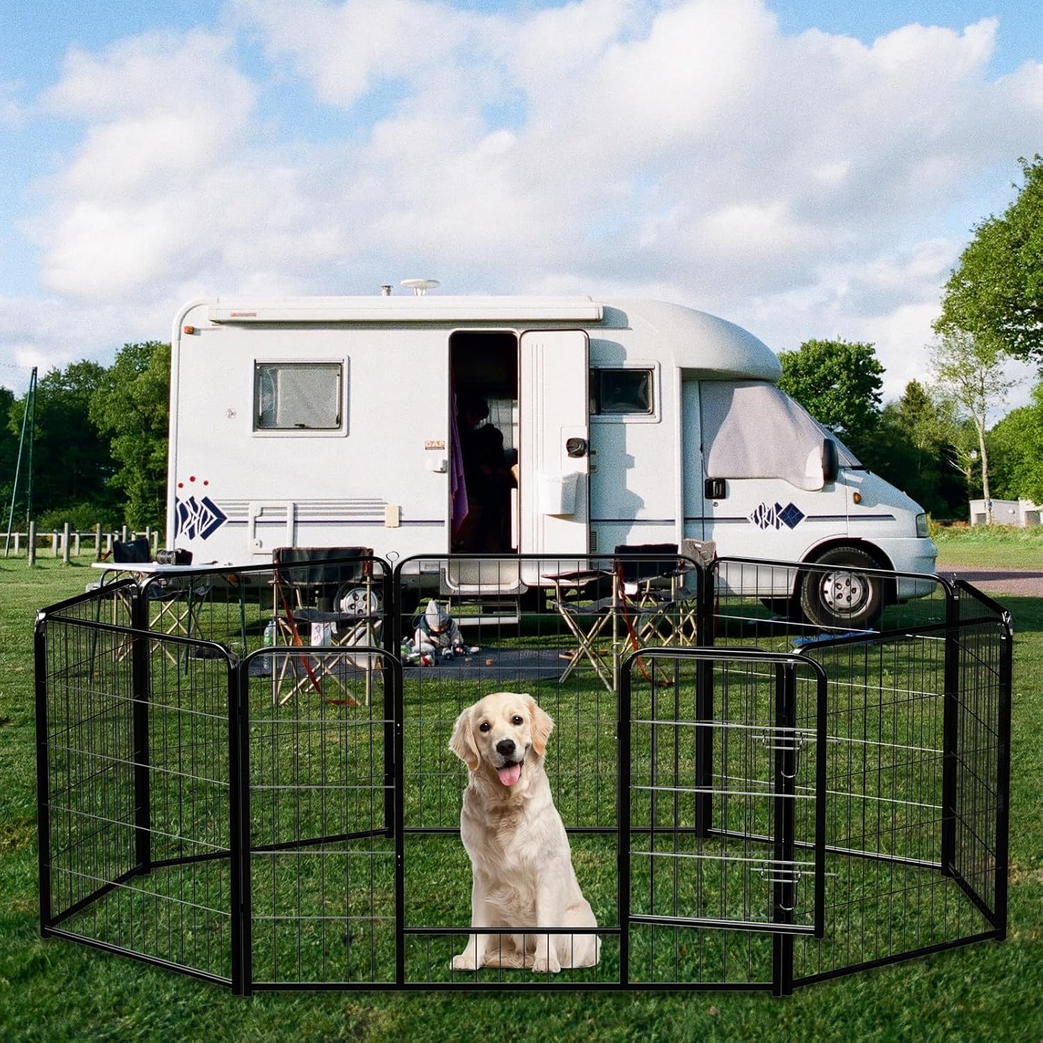 Detalle de NEWBULIG Dog Playpen 32-Inch
