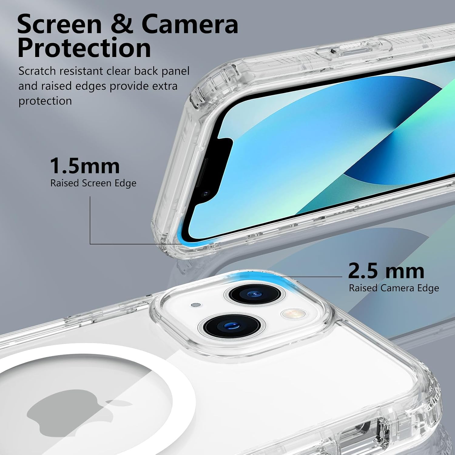 Thumbnail 4 de XTCASE Coque iPhone 13 transparente compatible MagSafe