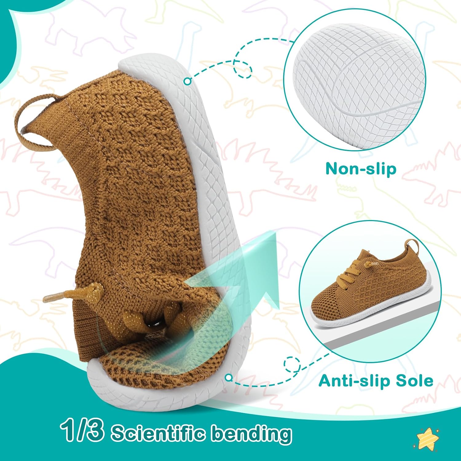 Thumbnail 3 de JOINFREE Toddler Barefoot Trainers (Wide Fit) – breathable slip-on shoes for walking & play