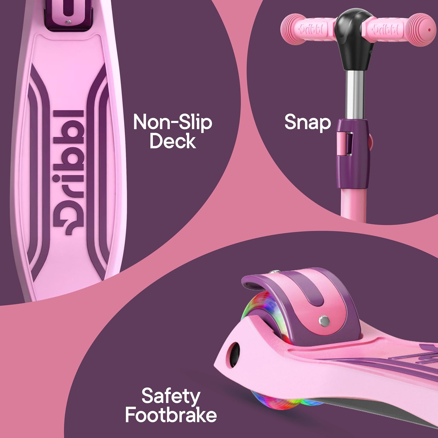 Thumbnail 5 de Dribbl 3-Wheel Lean-to-Steer Kids Scooter