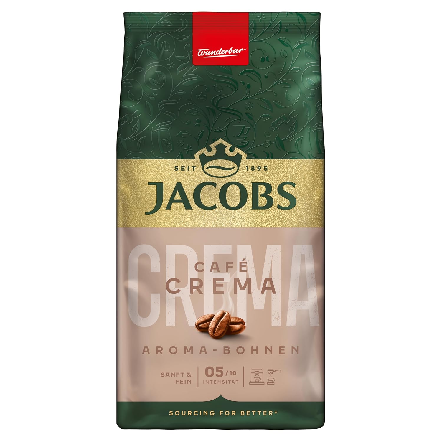 Thumbnail 4 de Jacobs Kaffeebohnen Krönung Kräftig Aroma-Bohnen – intenso Aroma, Haselnuss & Kakao, 500 g