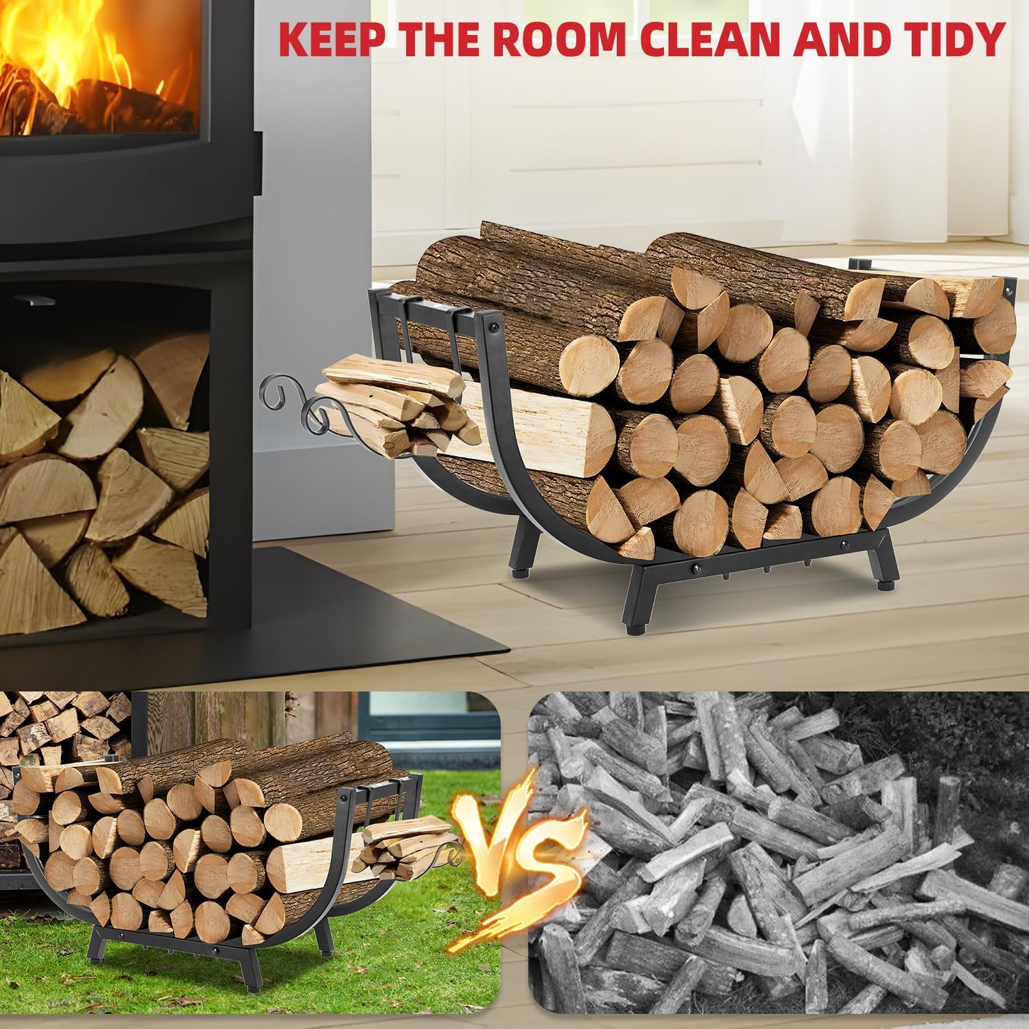 Thumbnail 3 de Kendane Firewood Rack 30-inch