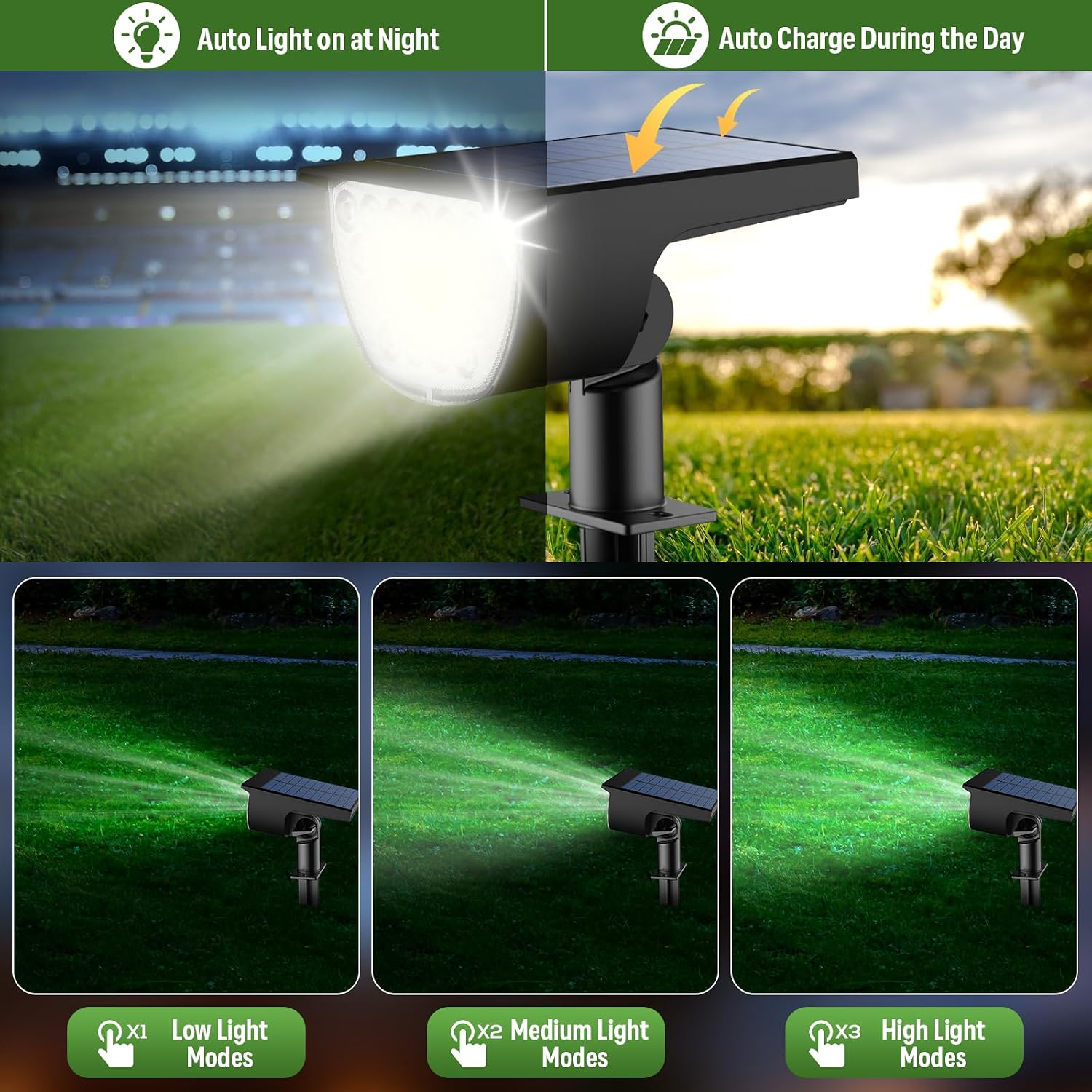 Detalle 2 de GKGG Solar Spot Lights 6-Pack