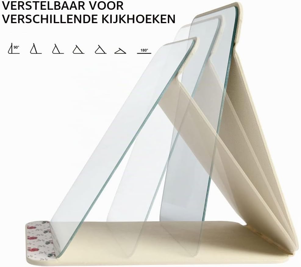 Detalle de OSDUE opvouwbare tafelspiegel 15,5 x 20,5 cm met PU-leer