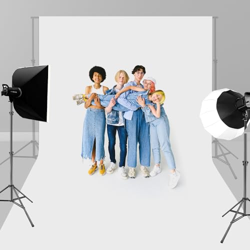 Detalle de HEMMOTOP White Photo Backdrop 10x20 ft