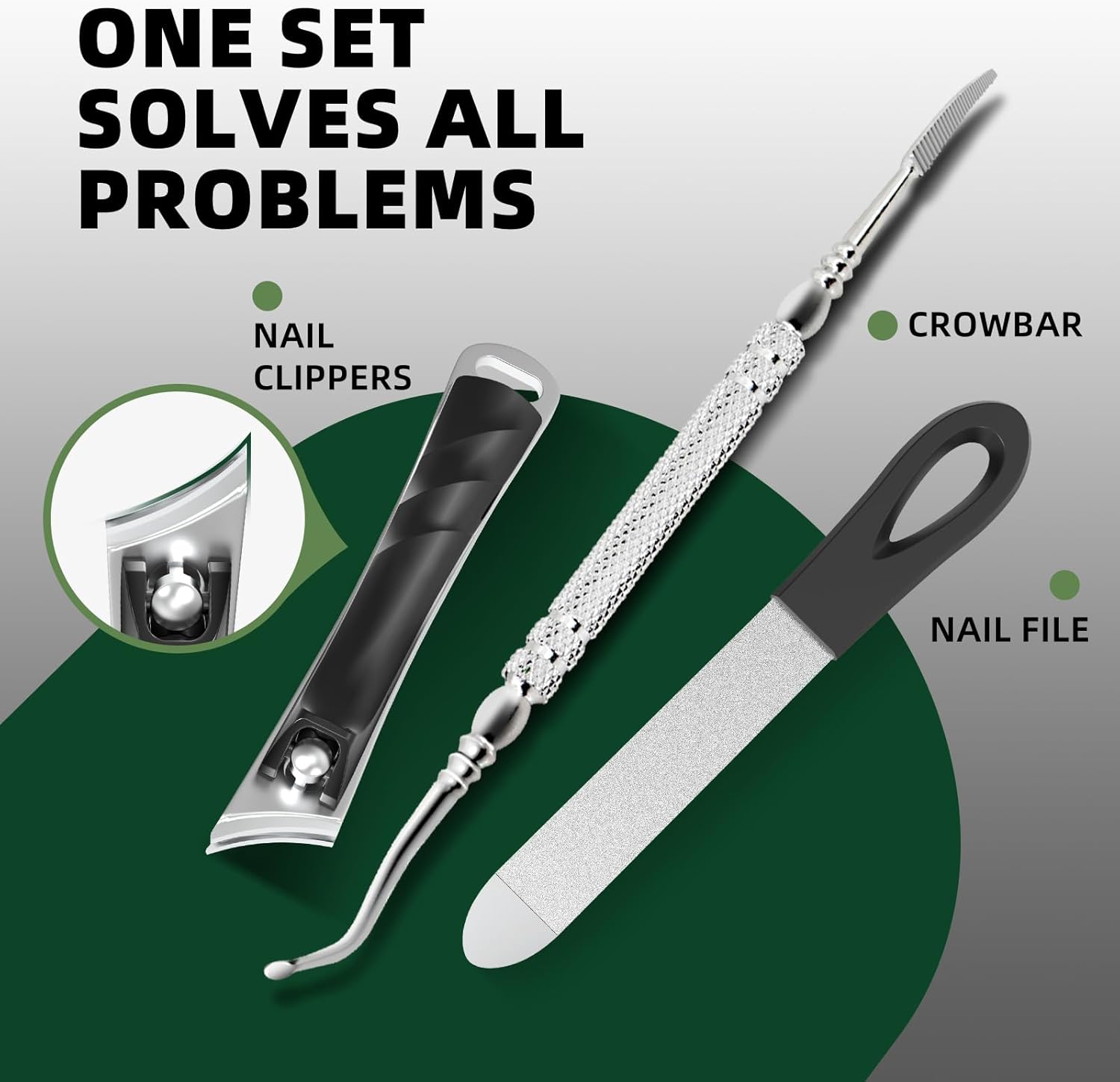 Thumbnail 6 de VANWIN Coupe-Ongles Épais – Kit 5-en-1 Professionnel pour Ongles Épais (acier inoxydable)
