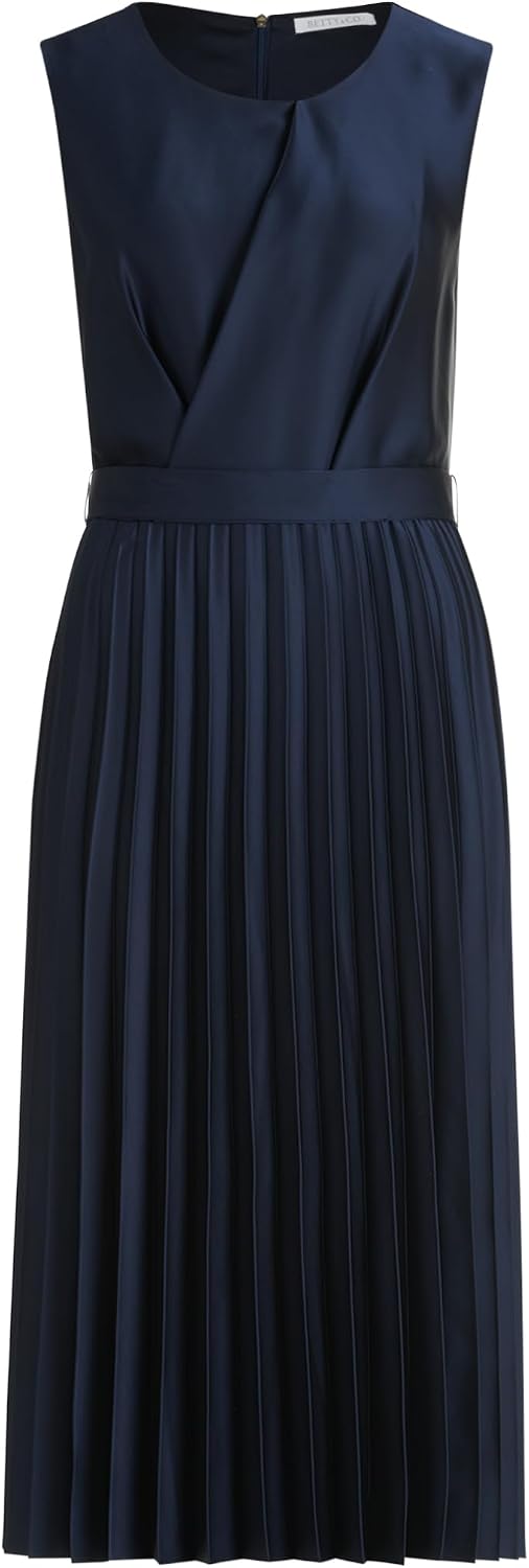 Detalle de Betty & Co Damen Chiffonkleid 36 Plissee