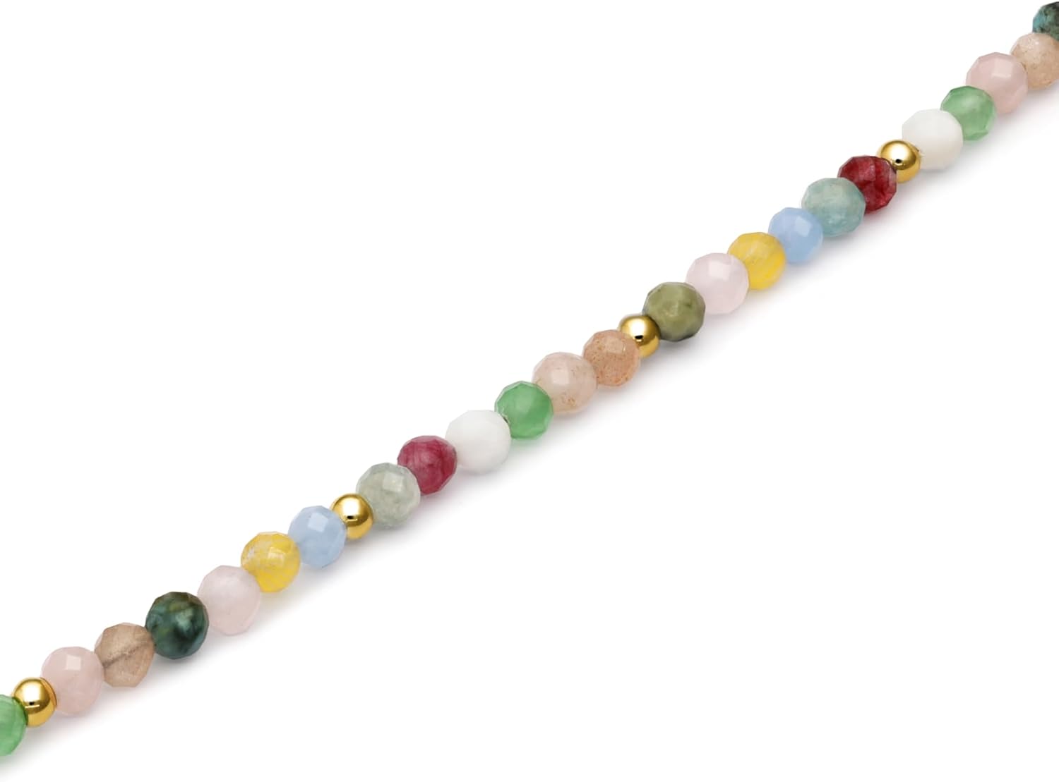 Thumbnail 2 de SINGULARU Pulsera Altea Colors: acero bañado en Oro 18Kt con piedras naturales (19 cm)