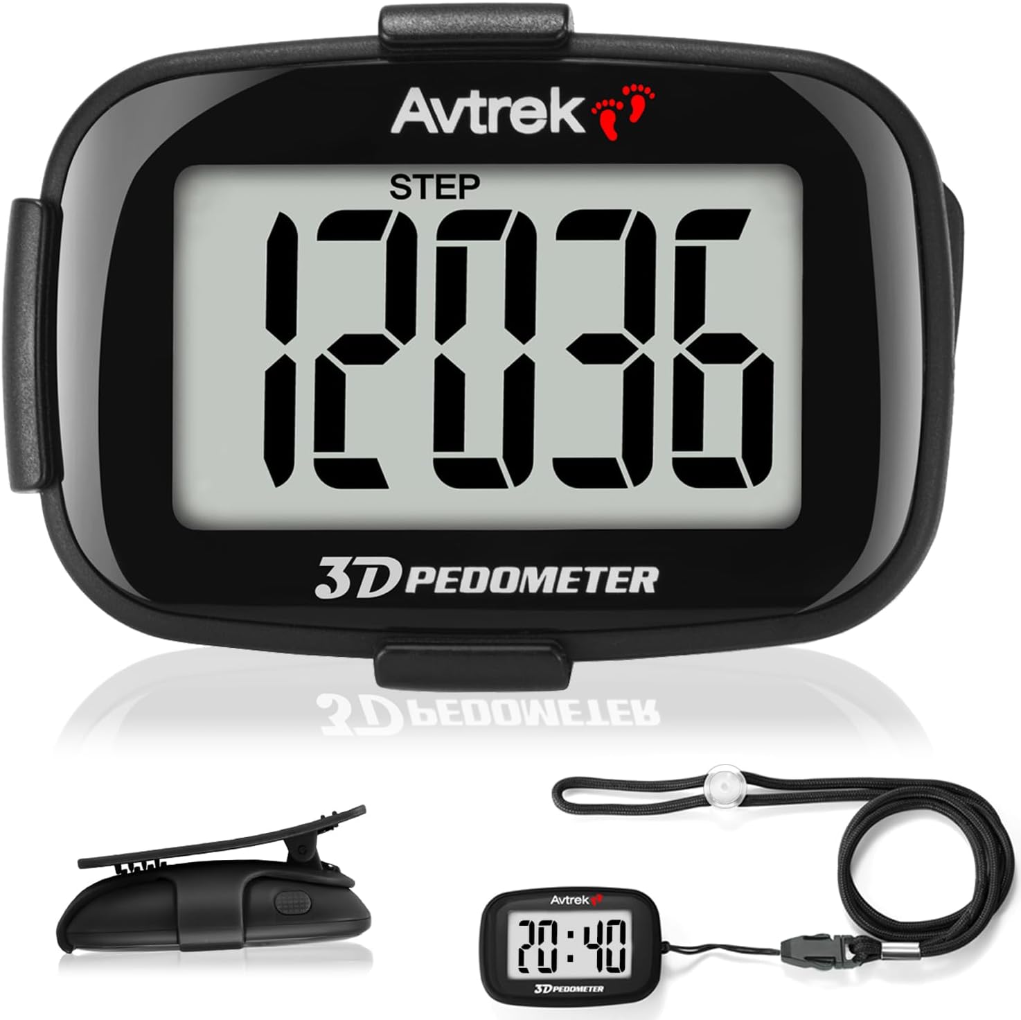 Detalle de Step counter AVTrek 3D pedometer