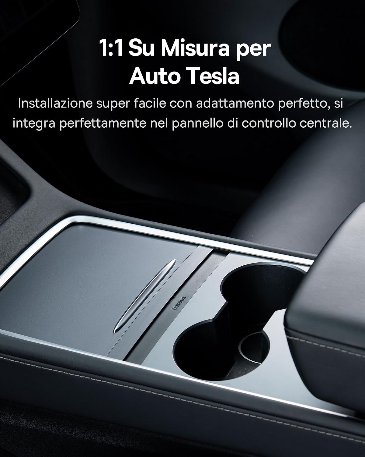 Thumbnail 1 de Baseus Hub USB 45W per Tesla Model 3/Y (2021-2023) 4-in-1: ricarica rapida, hub removibile e cavi retrattili