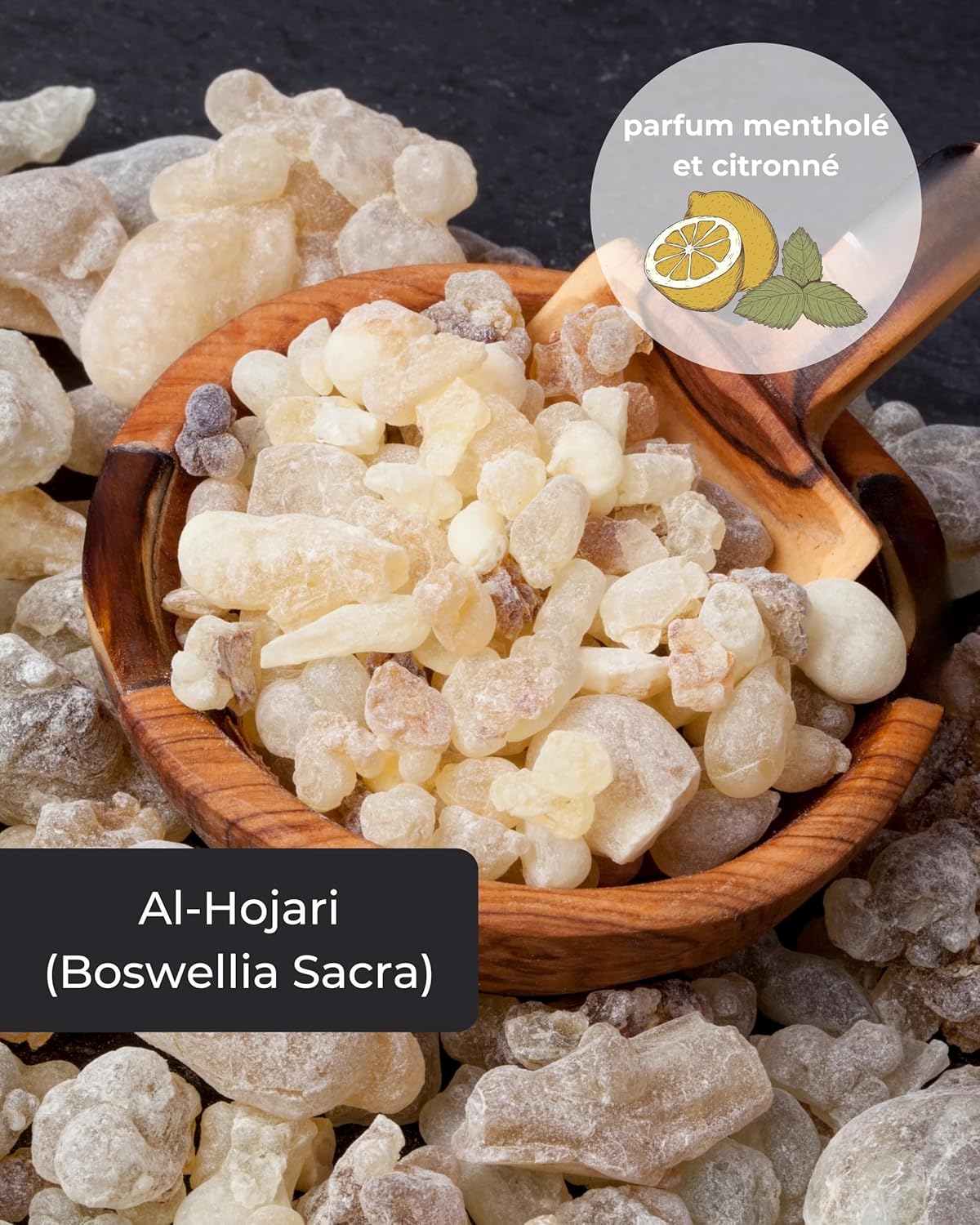 Detalle de Incensera Encens Oman 1er Choix à Fumer 250 g – Résine Boswellia sacra pure, encens d’église et purification du foyer