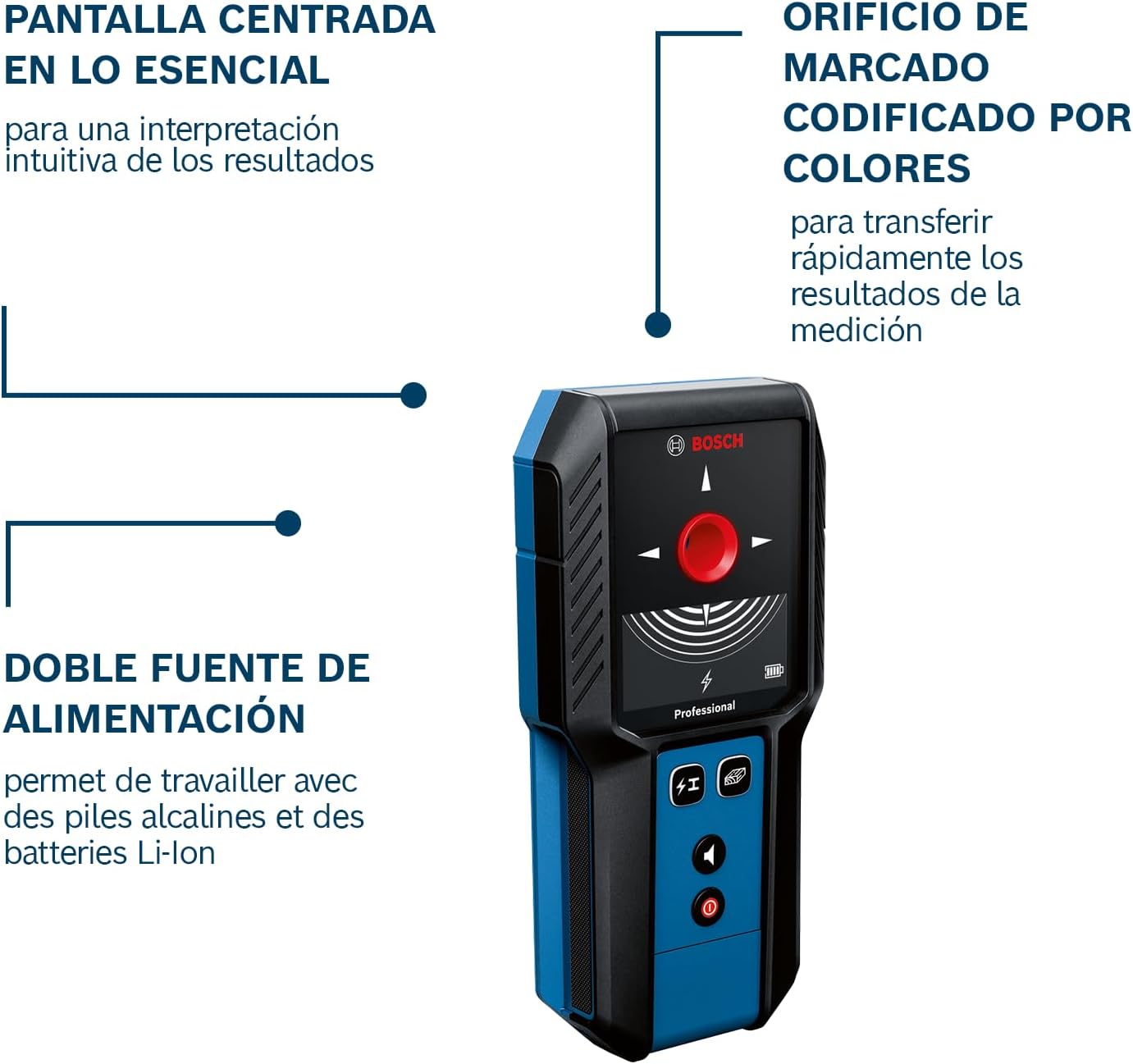 Thumbnail 2 de Bosch Professional GMS 120 Detector de Metal y Cables 🛠️