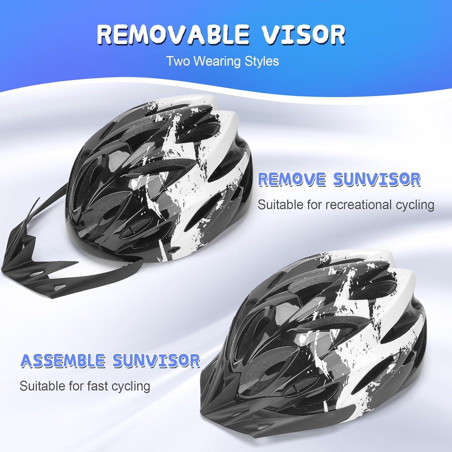 Thumbnail 2 de DmTown Kinderfahrradhelm verstellbar 50–58 cm (3–14 Jahre) für Fahrrad, Skate & Scooter