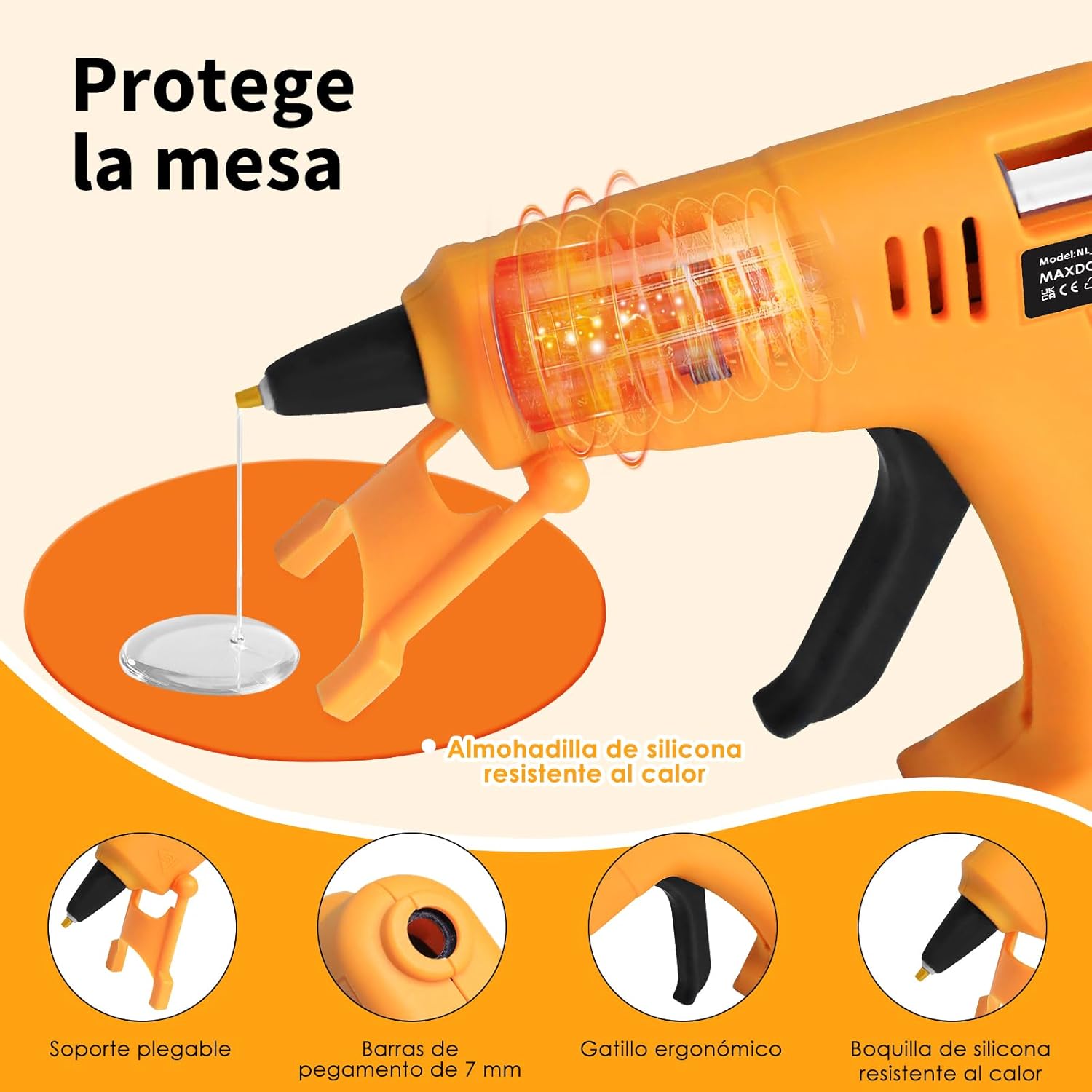 Thumbnail 4 de MAXDONE Pistola Silicona Caliente Inalámbrica 3000mAh