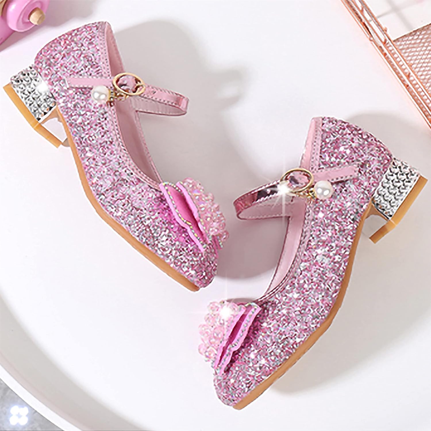 Thumbnail 4 de YOSICIL Principessa Scarpe con Tacco Rosa