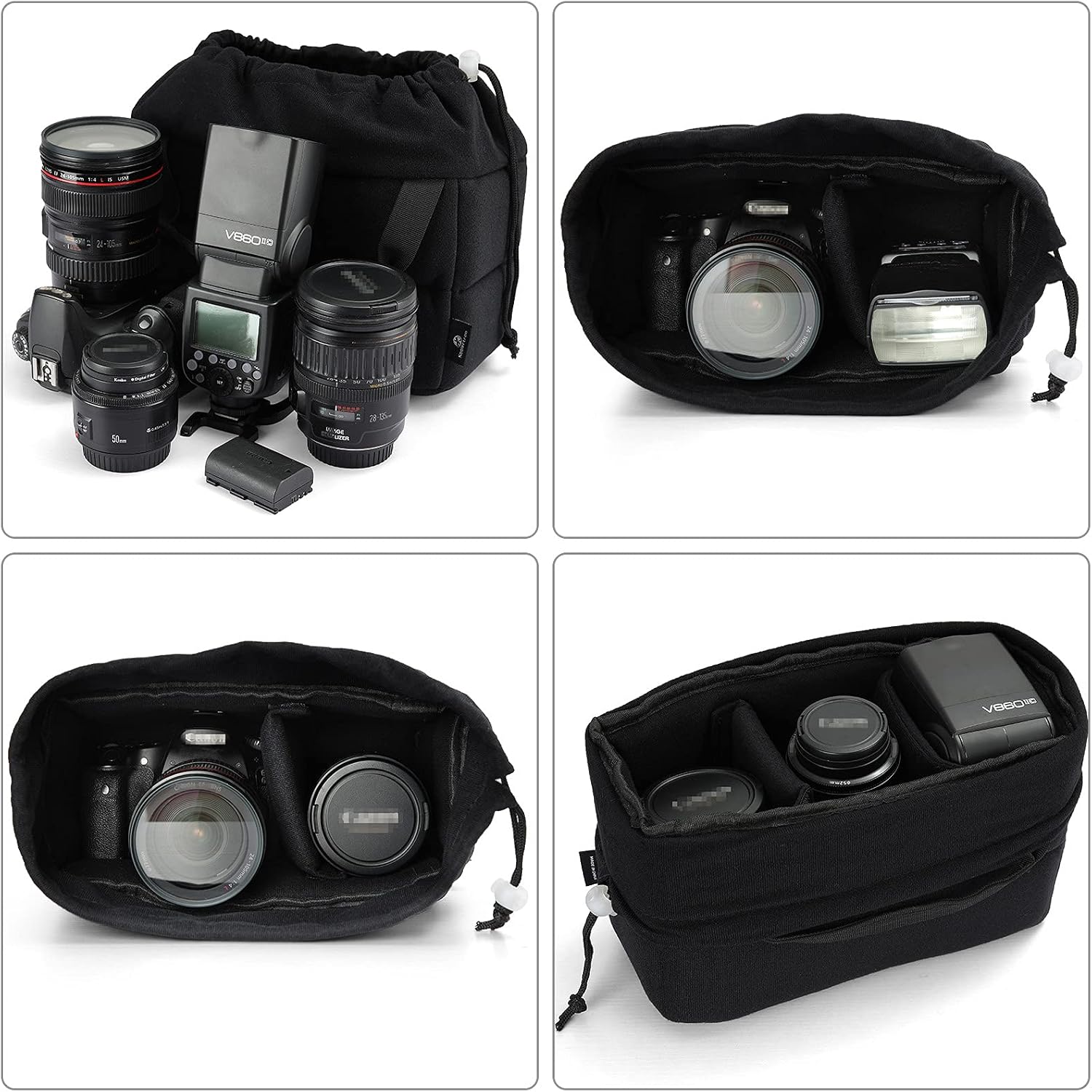Thumbnail 3 de Koolertron Padded DSLR Camera Insert – Shockproof Divider System for DSLR Lenses