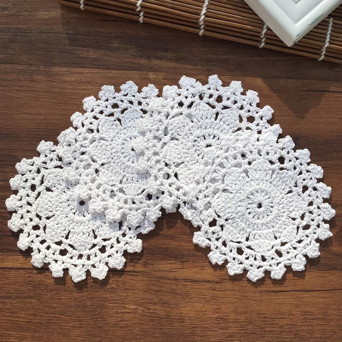 Thumbnail 1 de Gracebuy 4 inch crochet placemats, pack of 4