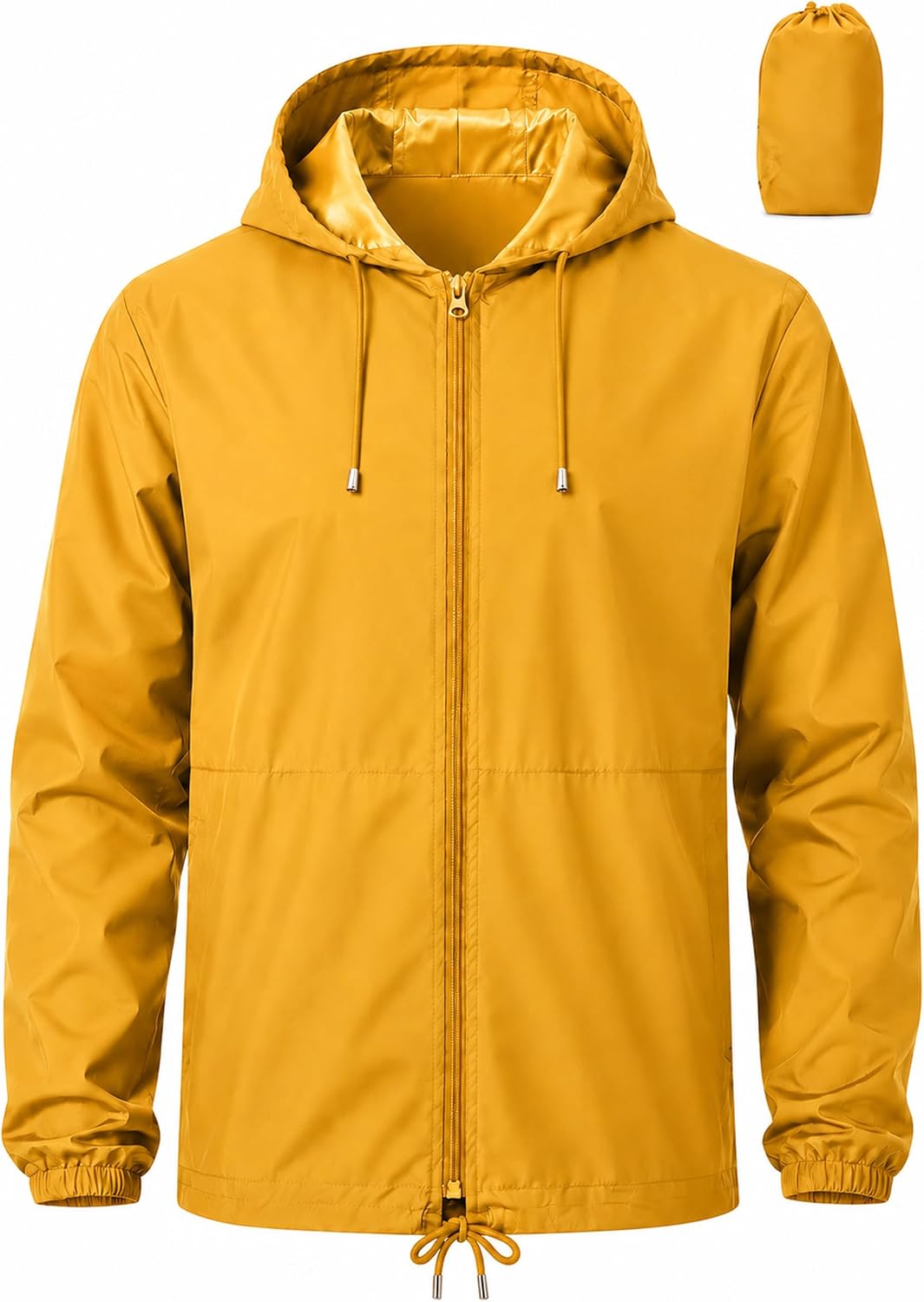 Detalle de Uposiut Men's Rain Jacket, 10,000 mm H₂O Rating