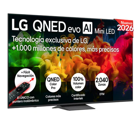 Detalle de LG QNED evo MiniLED 85QNED80B6A.OUTLET | Televisión Smart 4K 85" con webOS y Copilot