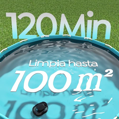 Detalle de BRINBO S1PRO (2026 Upgrade) Robot Limpiafondos para Piscina – autonomía 120 minutos, doble motor y filtración de 180 μm