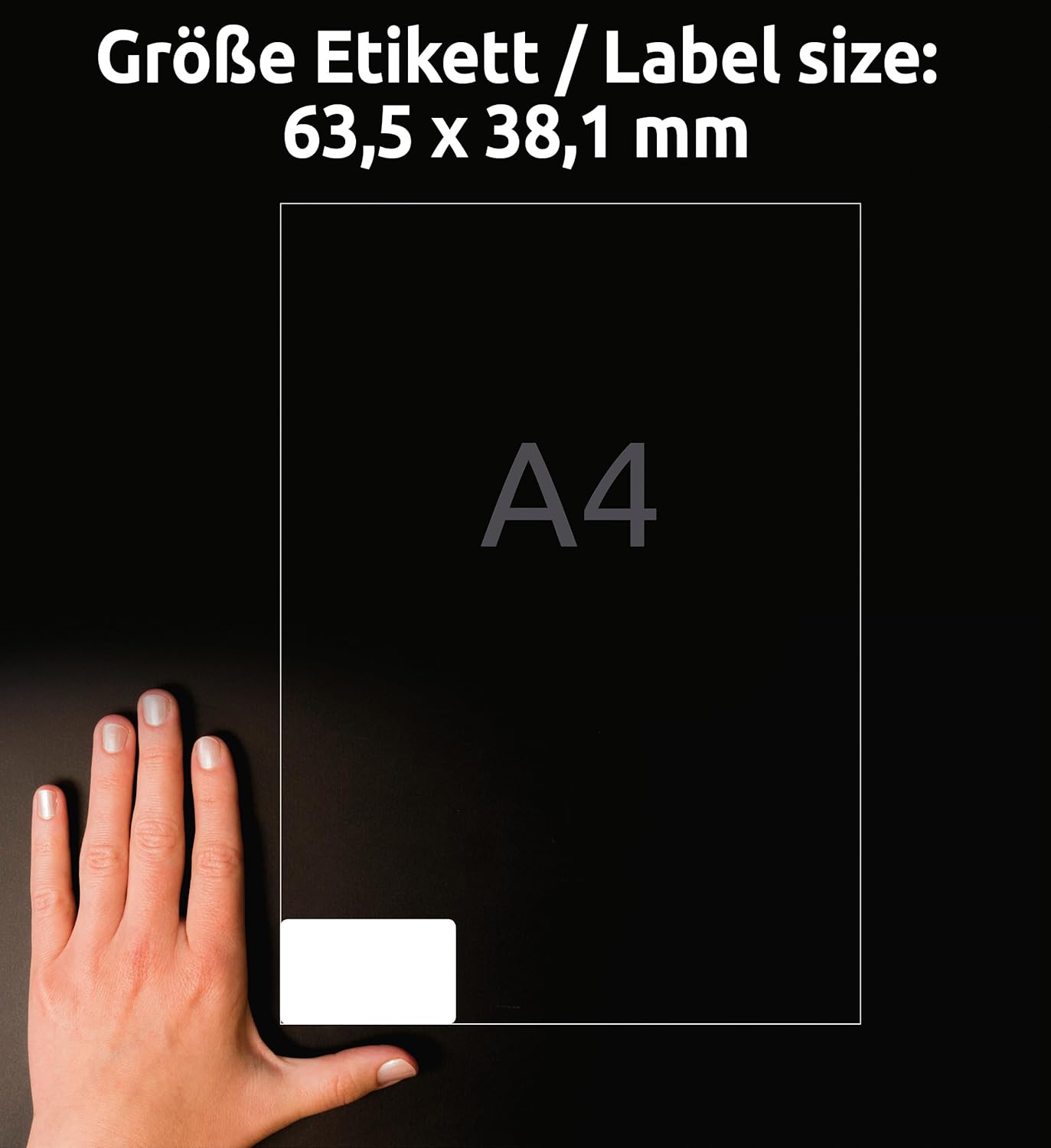 Thumbnail 3 de AVERY Zweckform L6023REV-25 Universal Etiketten – 63,5 x 38,1 mm, wiederablösbar, FSC-certifiziert
