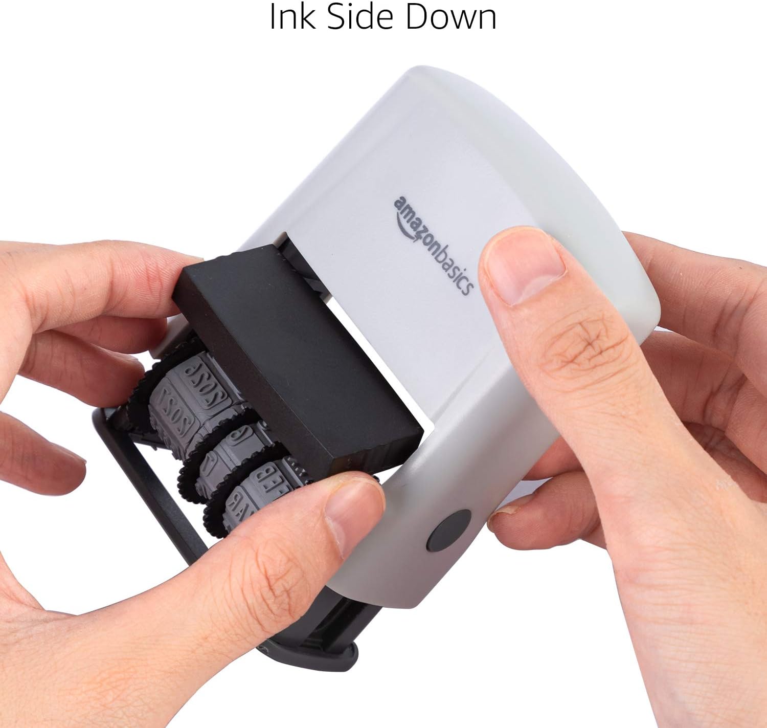 Thumbnail 3 de Amazon Basics Self-Inking Date Stamp for Office Documents (Rectangular, 2.56" x 1.69" x 4.13")
