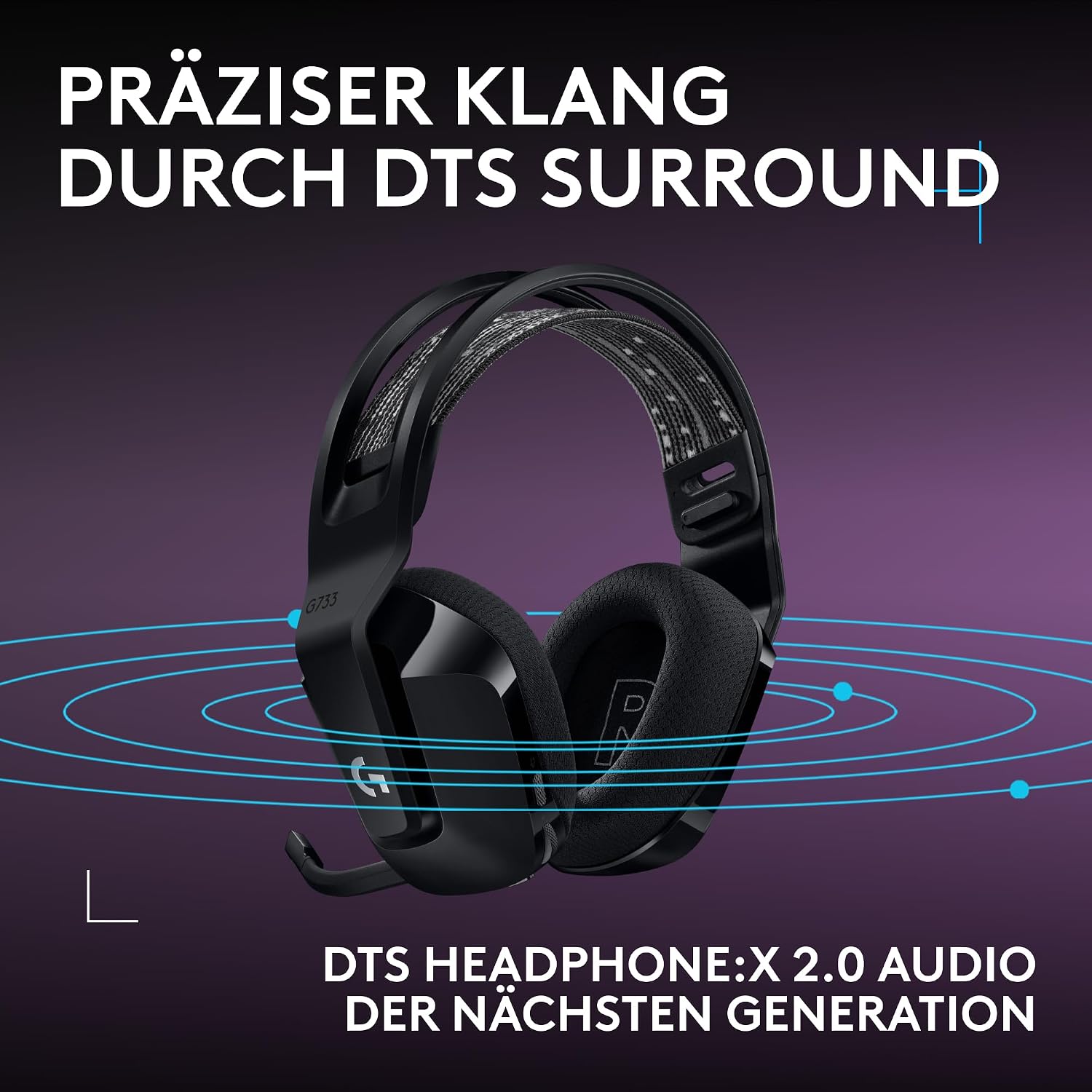 Thumbnail 6 de Logitech G G733 Lightspeed Headset 29 h