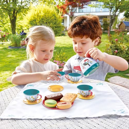 Detalle 2 de Hape Hora del Té set de juego infantil con tetera 🍽