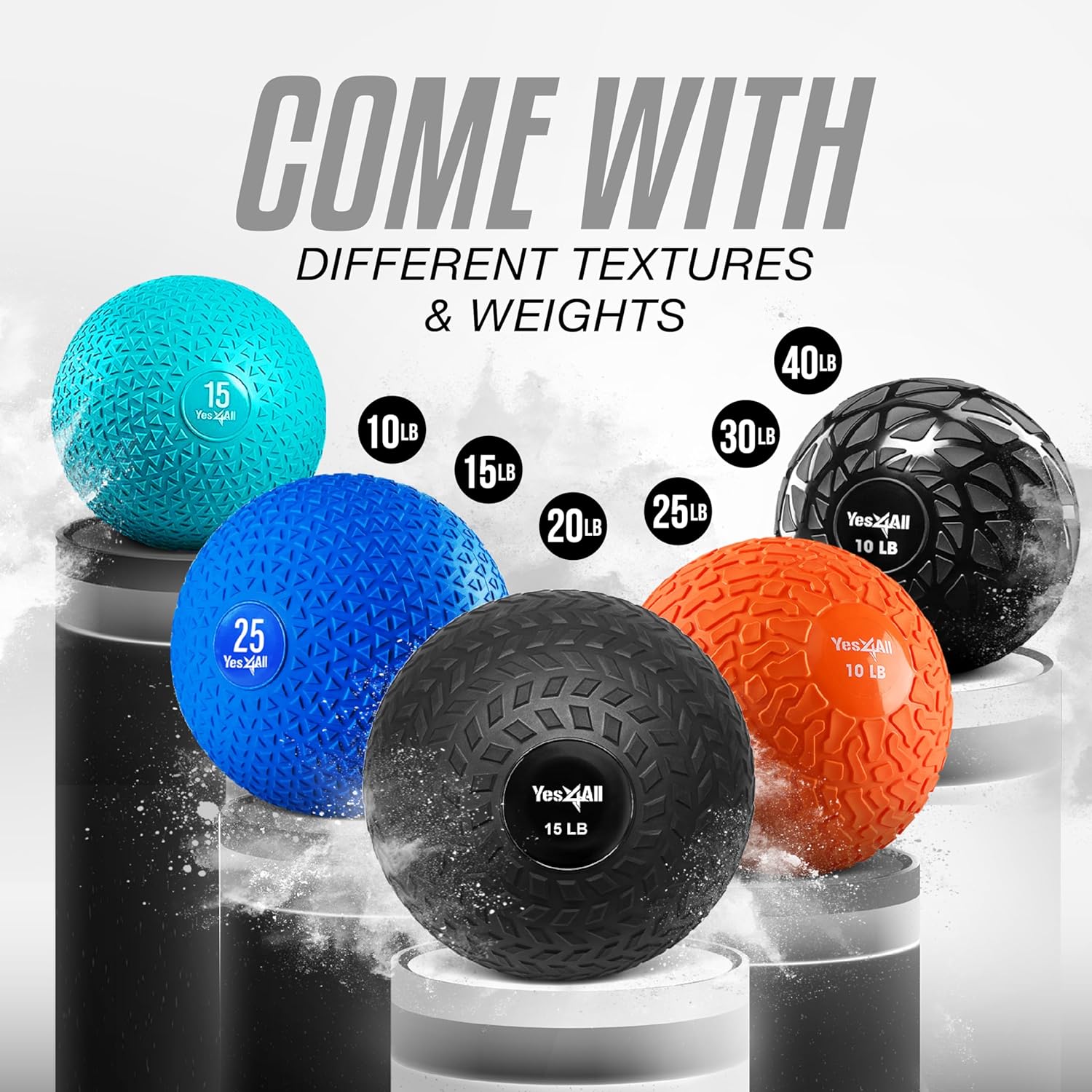 Thumbnail 4 de Slam Balls 10-40 lb Weighted Slam Ball