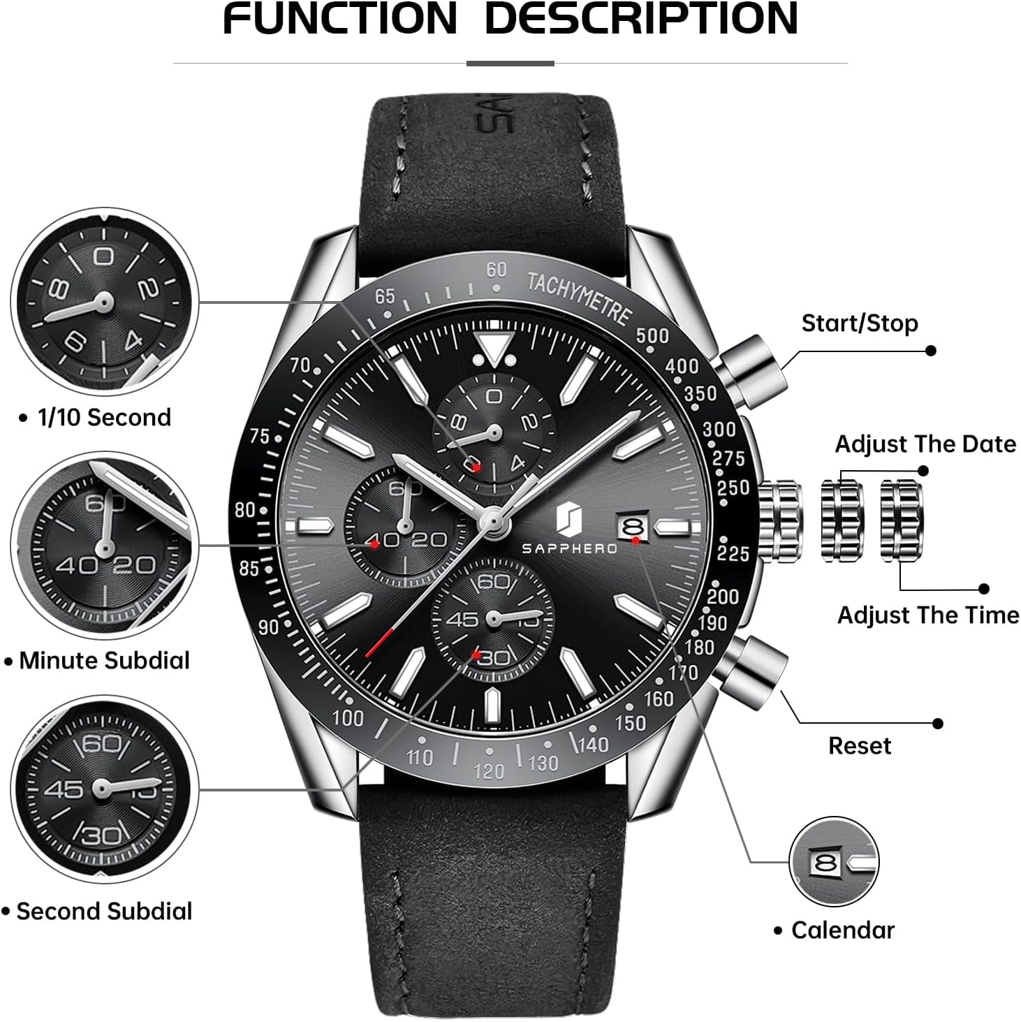 Thumbnail 6 de BENYAR Chronograph Herren 45 mm