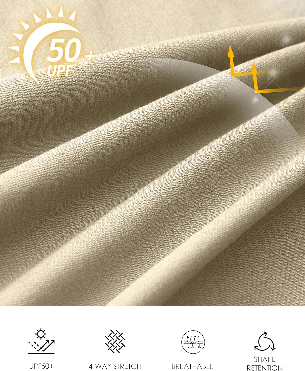 Thumbnail 5 de Pudolla Men’s Casual Shorts (7–9 Inch) Golf/Work Shorts with 4 Pockets & Stretch