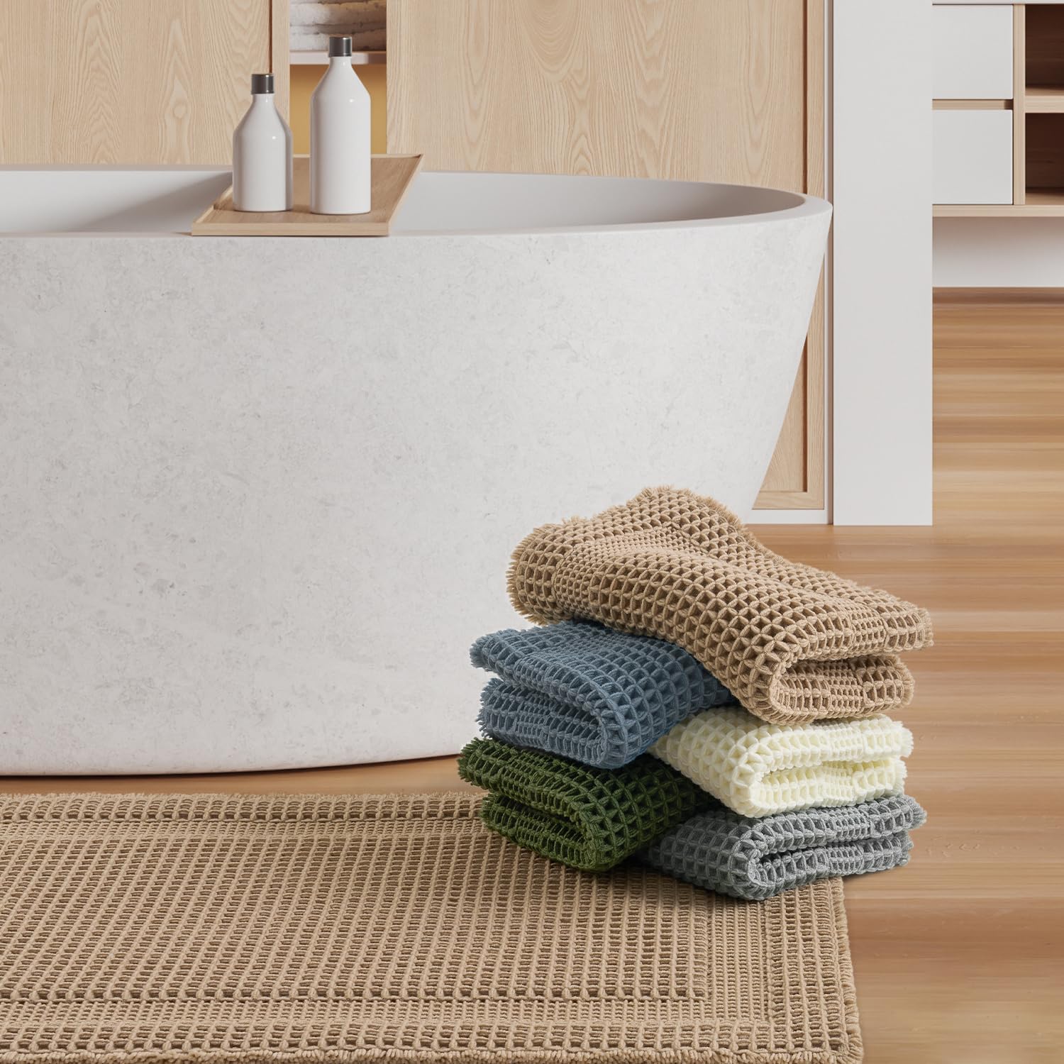 Thumbnail 6 de AMOAMI Waffle Bath Mat 24"x72"