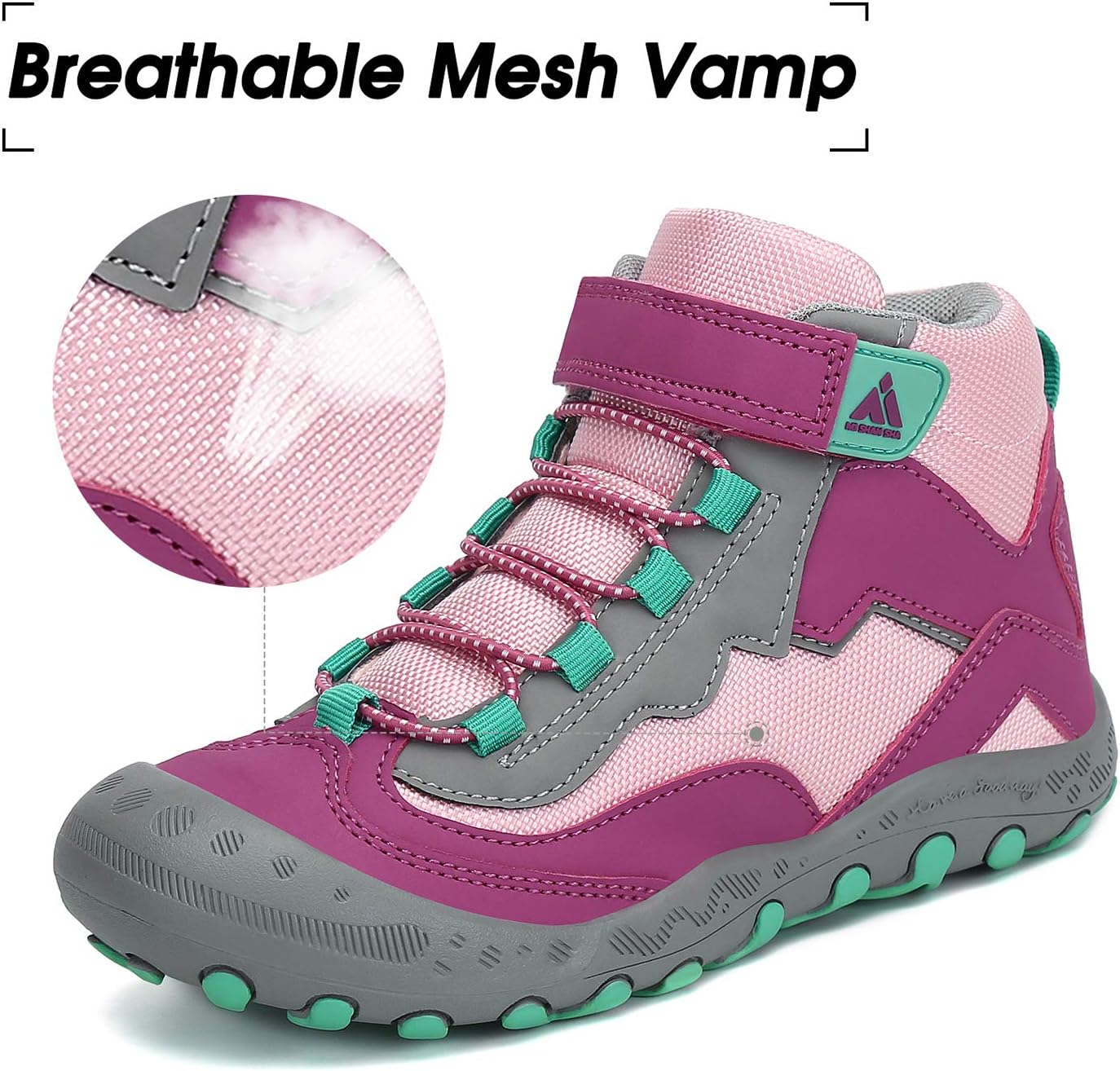 Thumbnail 1 de Mishansha Kids Hiking Boots: Water-Resistant, Anti-Collision Toddler Trekking Shoes