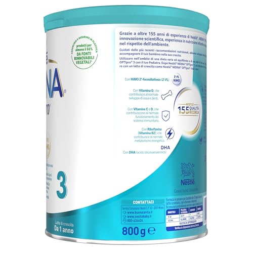 Detalle de NESTLÉ NIDINA Optipro 3 Latte di Crescita in Polvere da 800 g