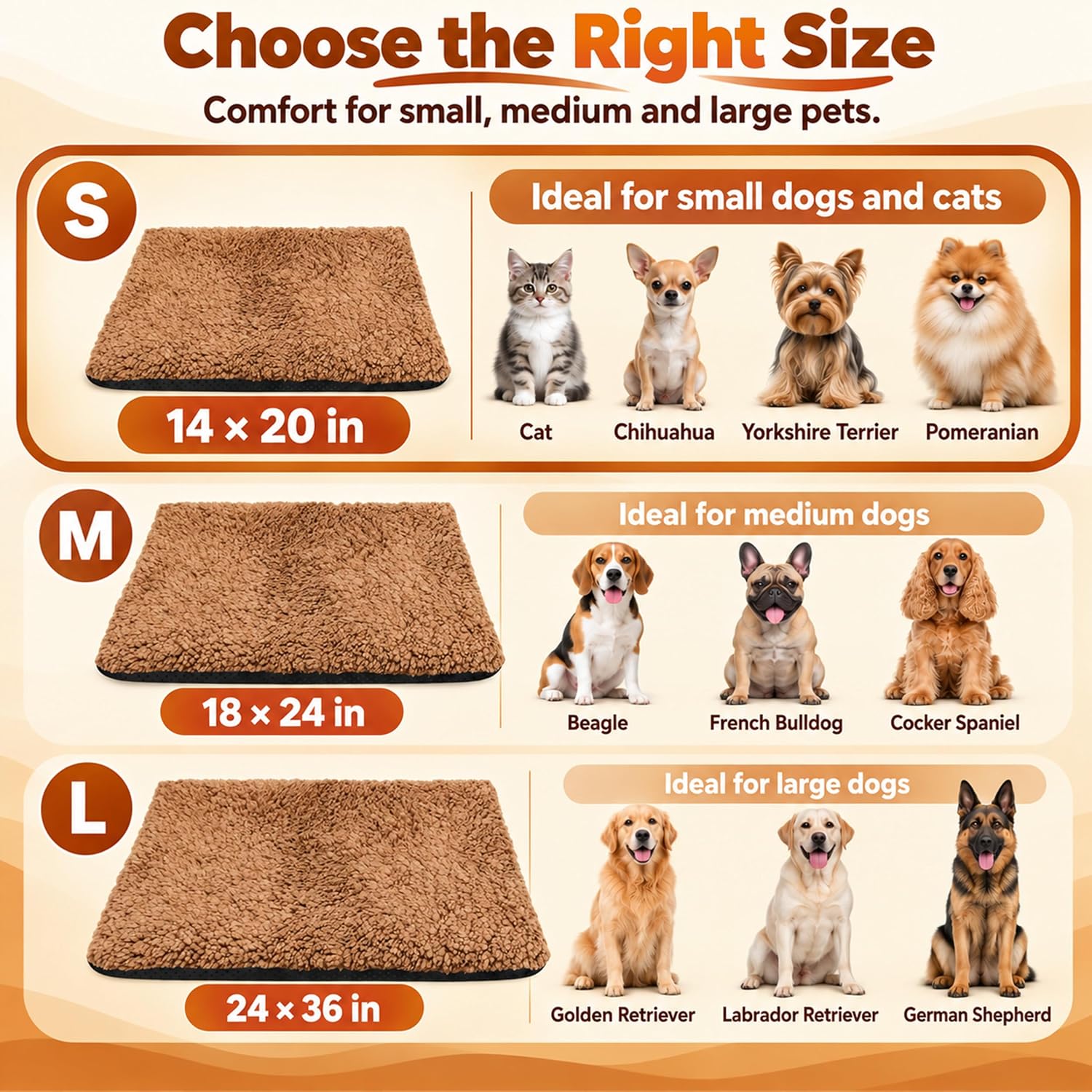 Detalle 1 de PatiencET DZZL-GND Self-Warming Cat Bed, 14 x 20-Inch Fleece Mat