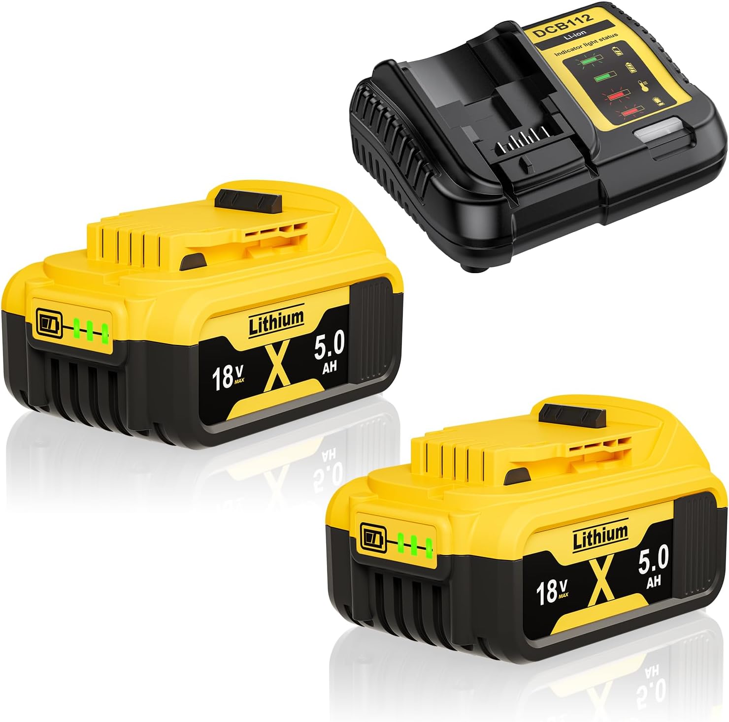Detalle de Replacement 2x 5.0Ah 18V Batteries with 4A Charger
