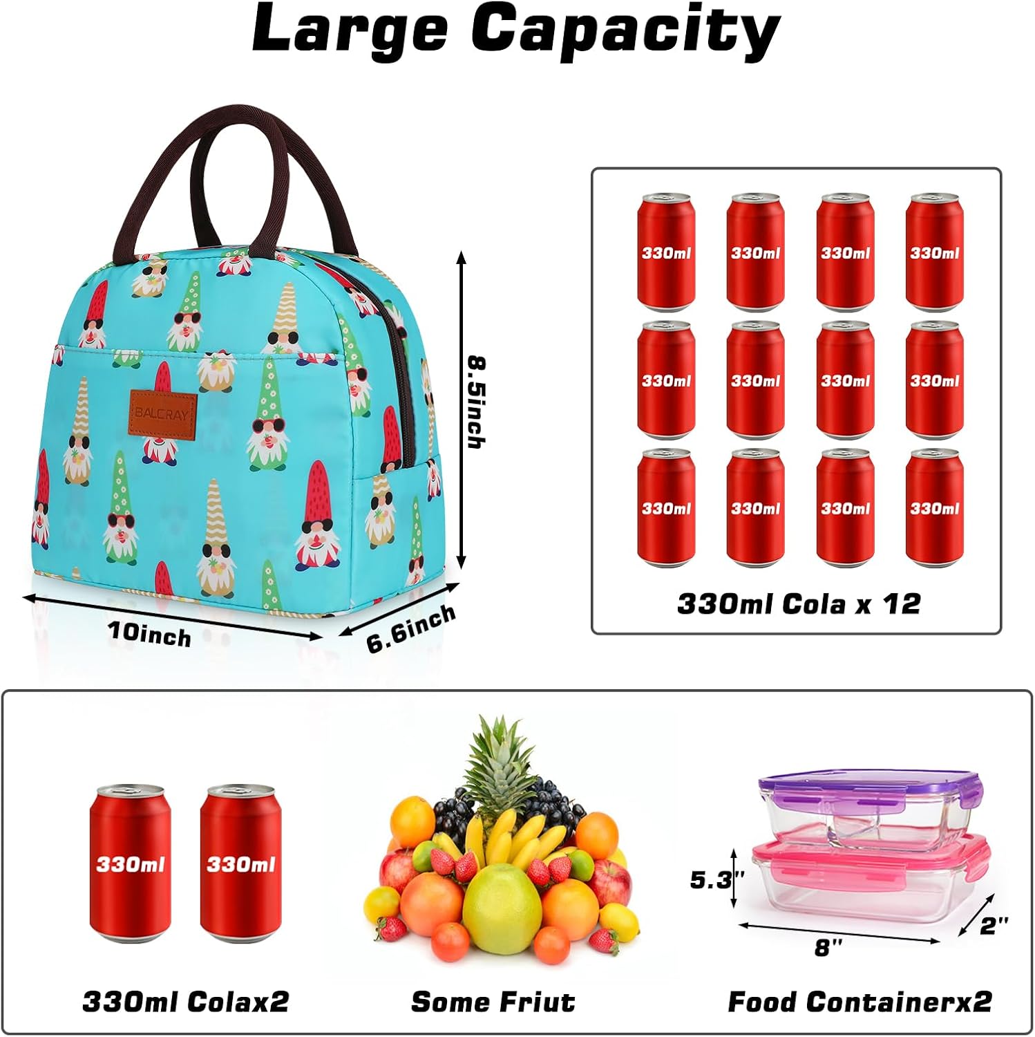 Detalle de BALORAY insulated lunch bag, M