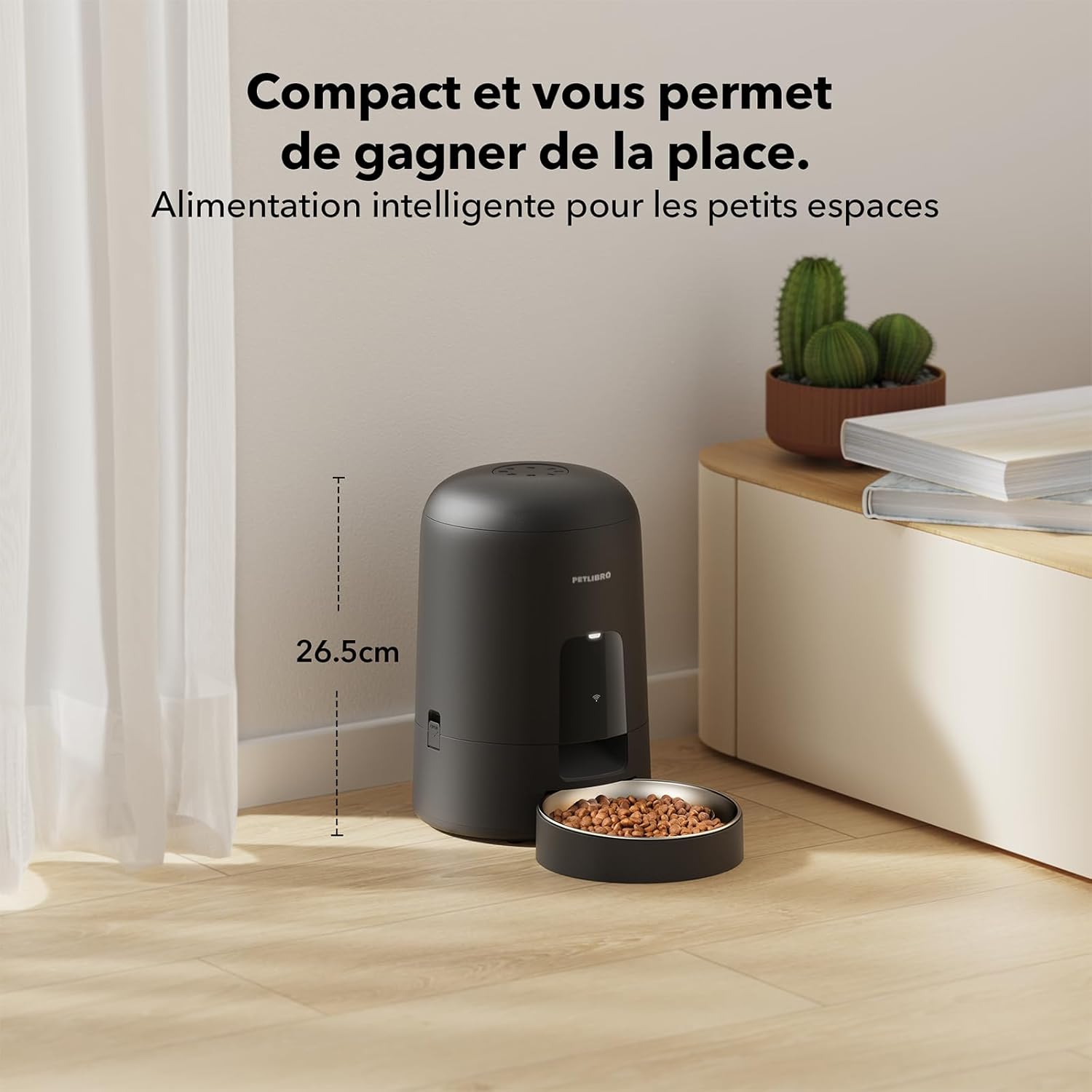 Thumbnail 6 de PETLIBRO Distributeur de croquettes automatique 2,4G WiFi sur batterie rechargeable (2 L) — Noir