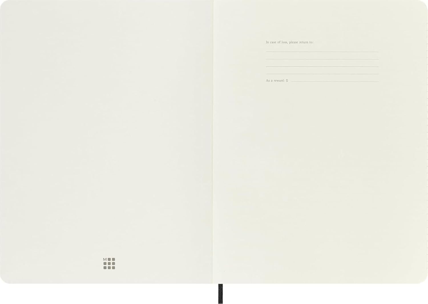 Detalle 2 de Moleskine Classic Notizbuch – Liniert, XL 19 × 25 cm, Softcover, 192 Seiten, Schwarz