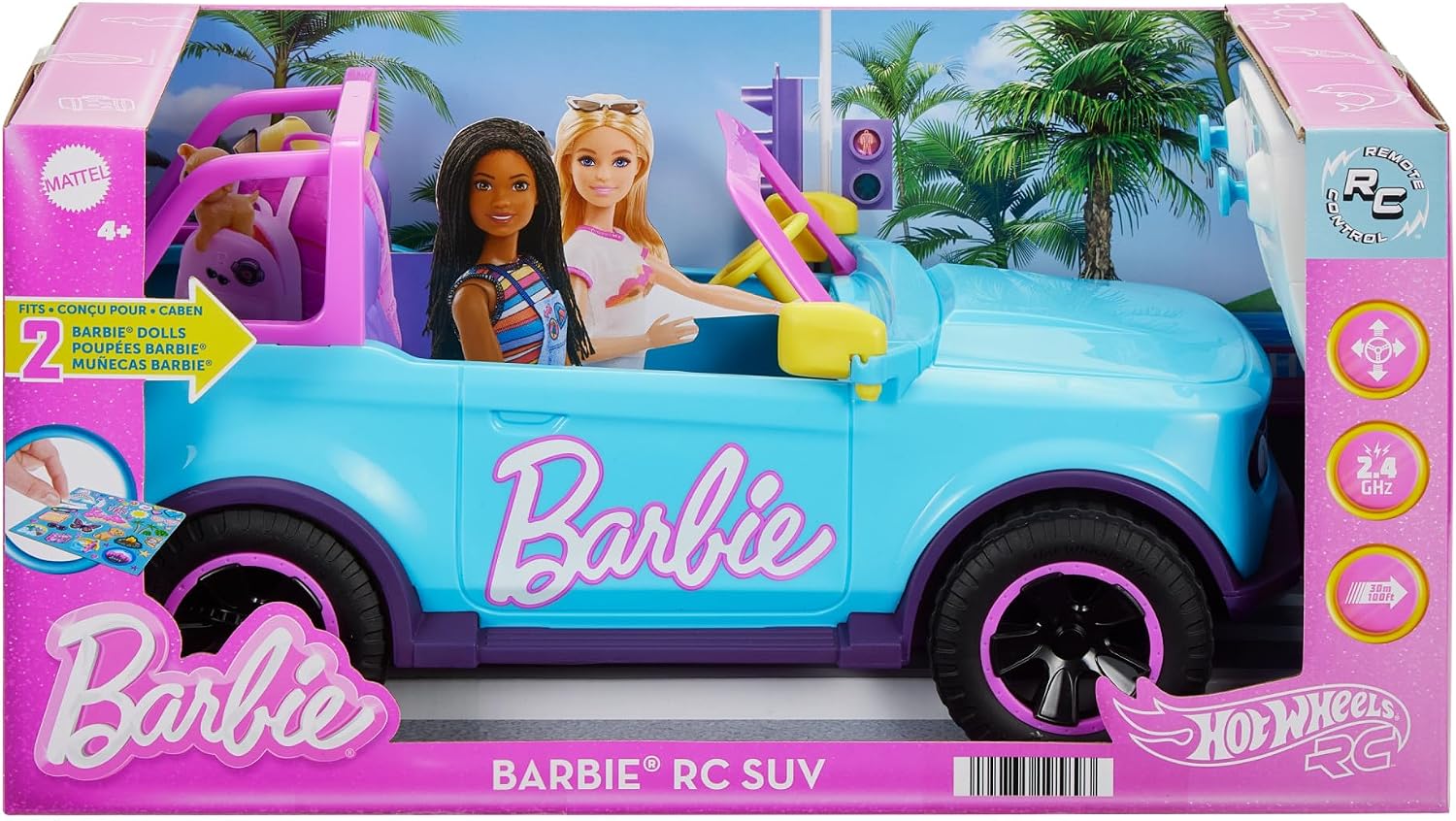 Detalle de Hot Wheels RC Barbie SUV 5.3 mph HTP53