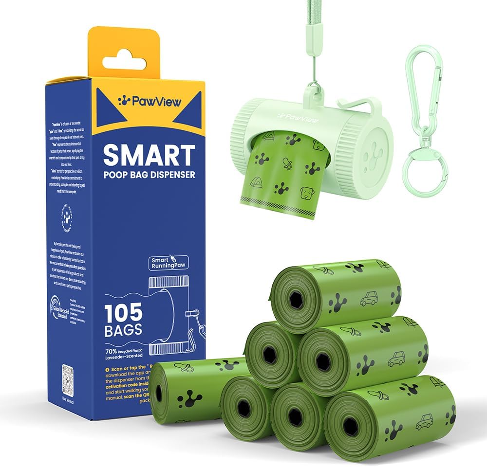 PawView Manual Retract Dog Poop Bag Holder 105