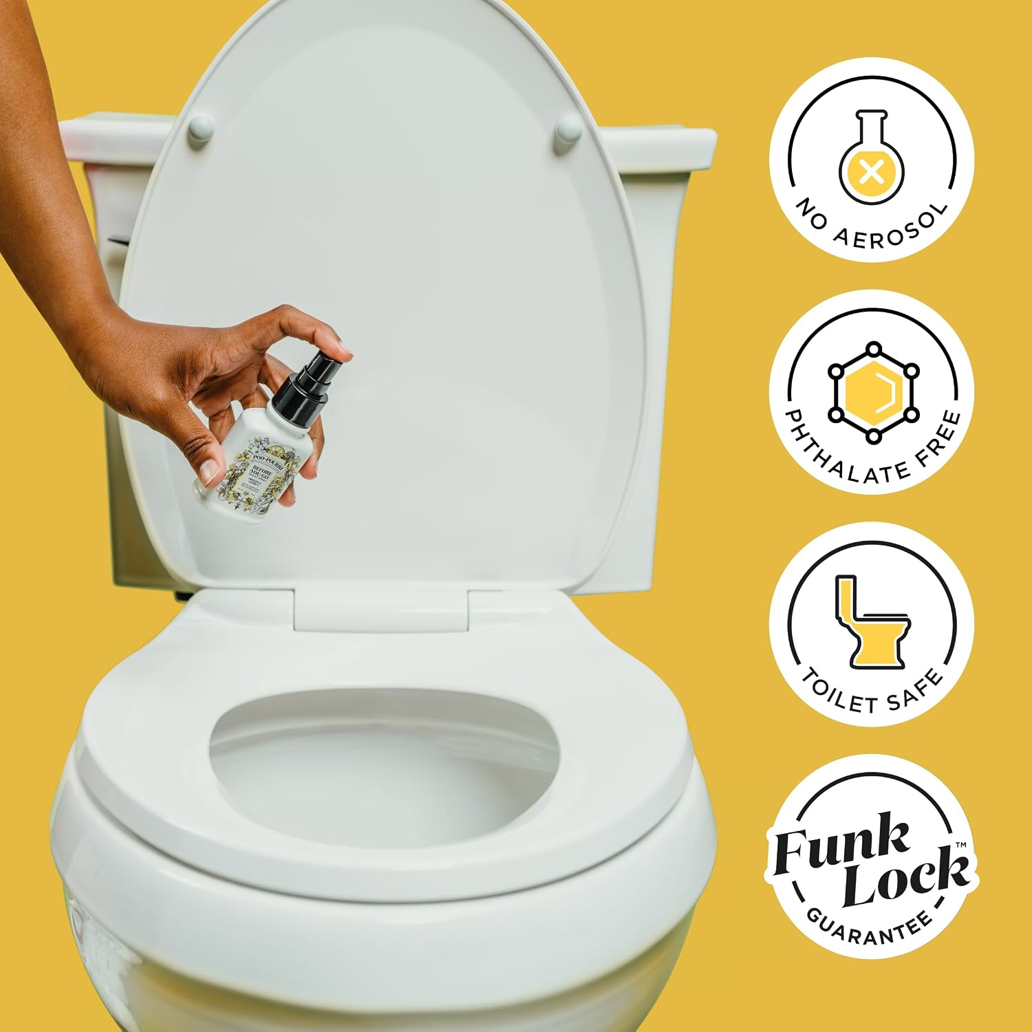 Detalle de Poo-Pourri Before-You-Go Toilet Spray, Original Citrus (2 Fl Oz) – 100 Uses, TSA-Approved