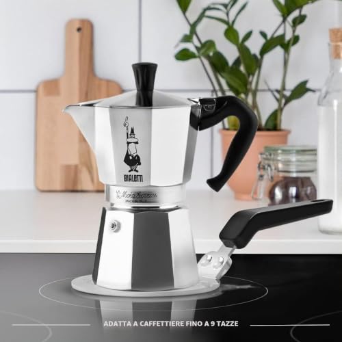 Detalle 2 de Bialetti Piattello A Induzione 13 Cm, Argento: Adattatore in acciaio per uso su piani a induzione